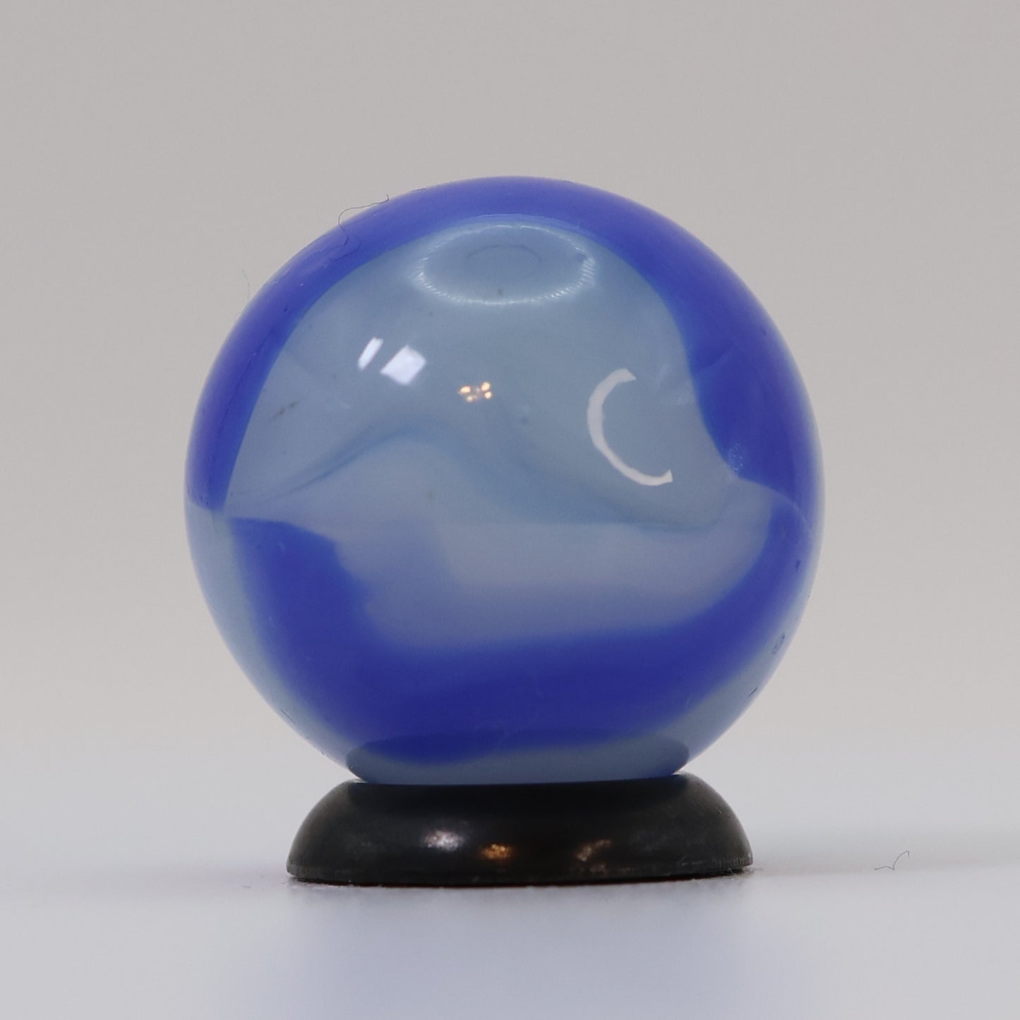 11/16" Marble King Rainbow Translucent URANIUM clear & blue UV M-