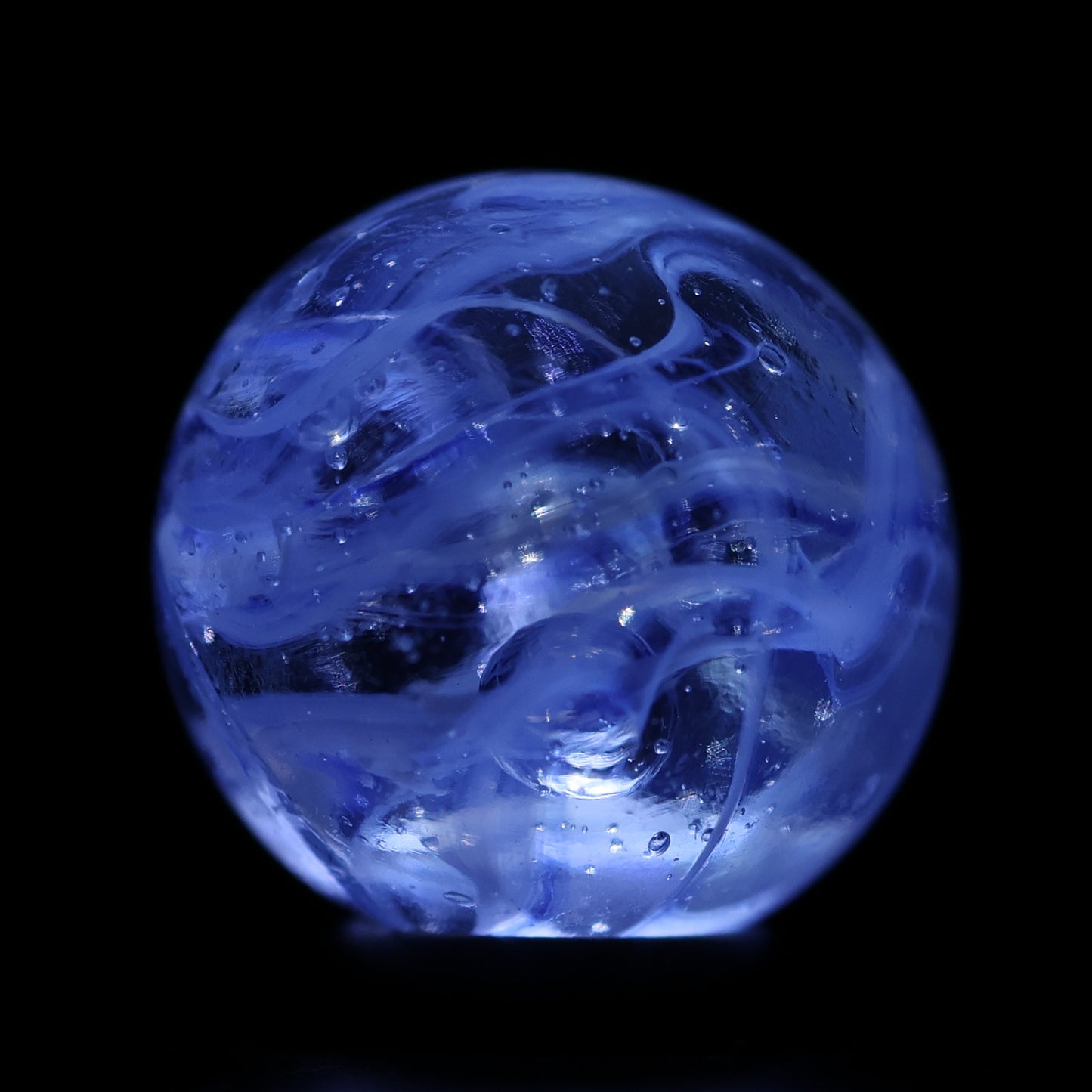 18mm Veiligglas (wire pull) Marble Blue & White NM-