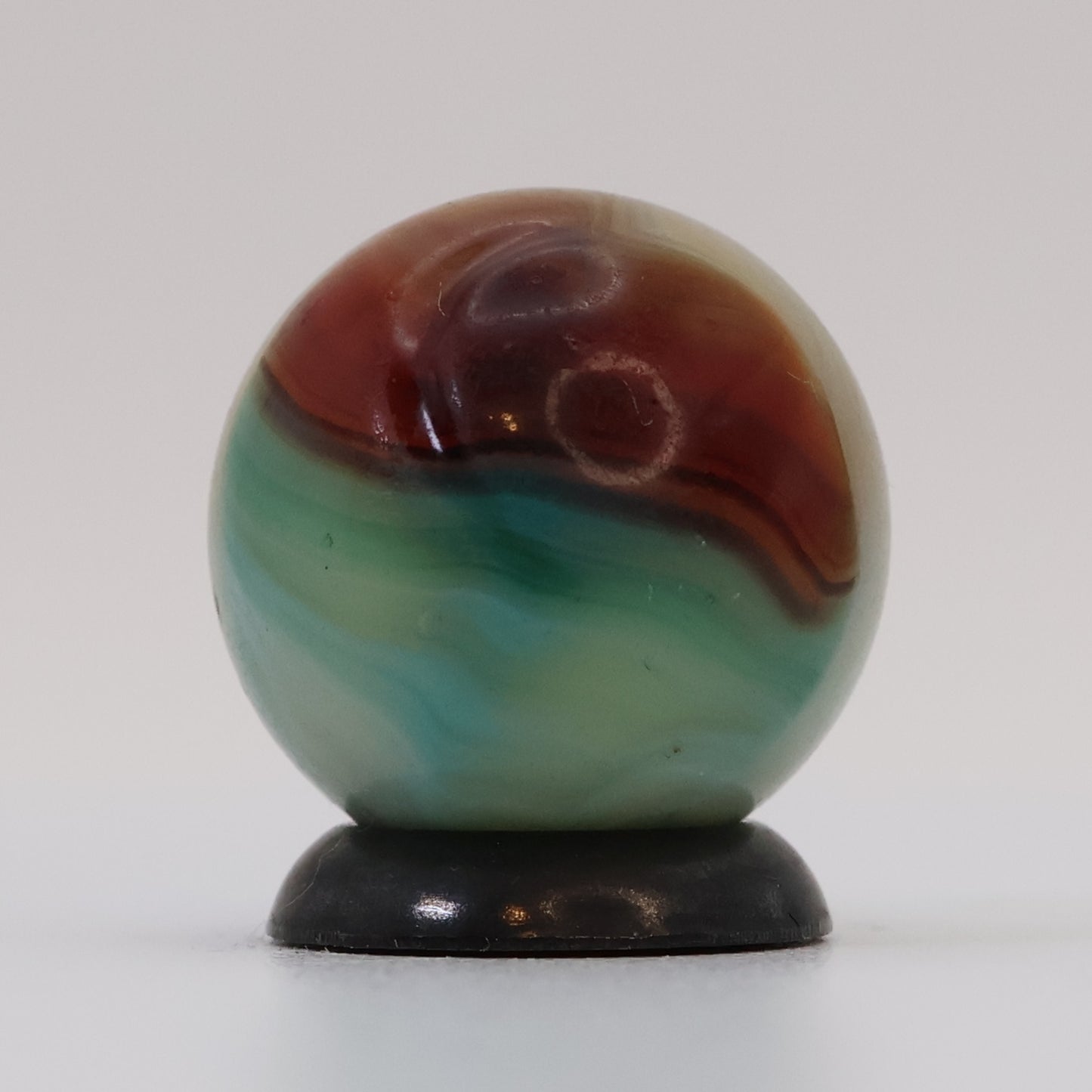 5/8" Vitro Agate Aquamarine Marble NM cold crease