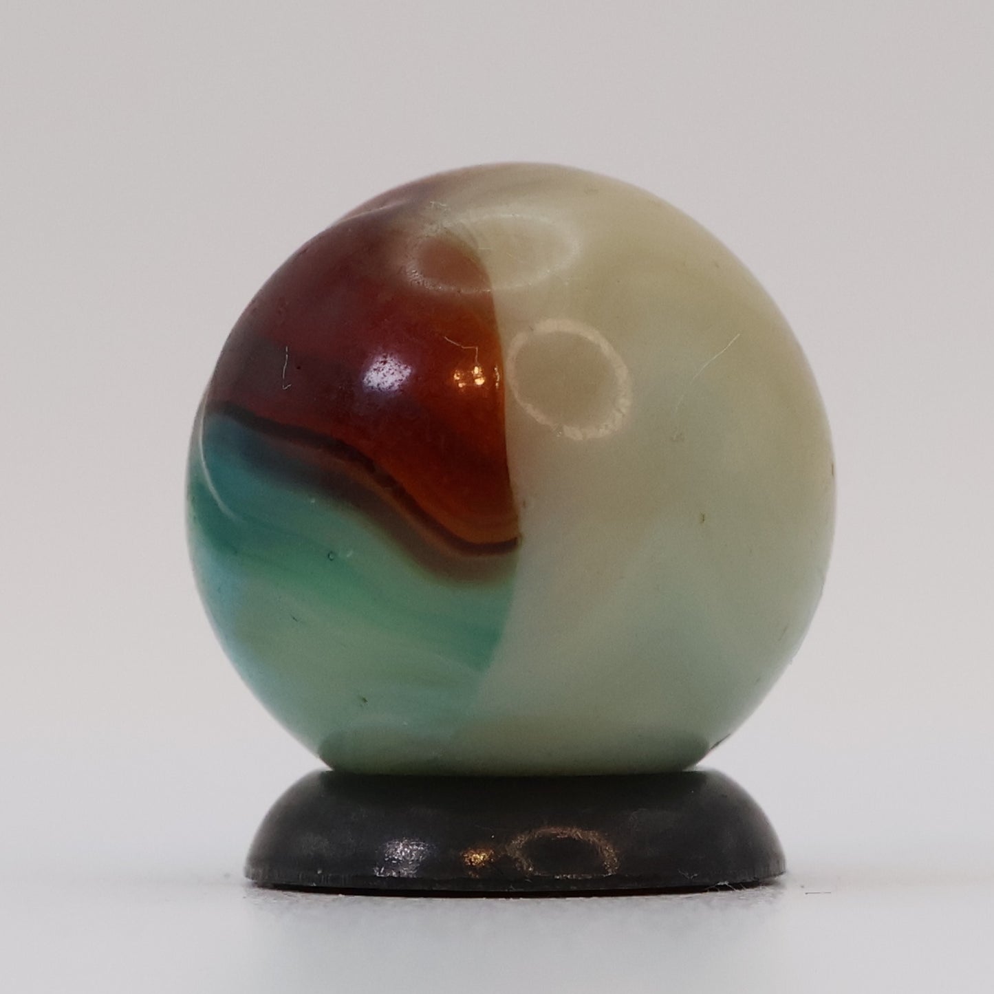5/8" Vitro Agate Aquamarine Marble NM cold crease