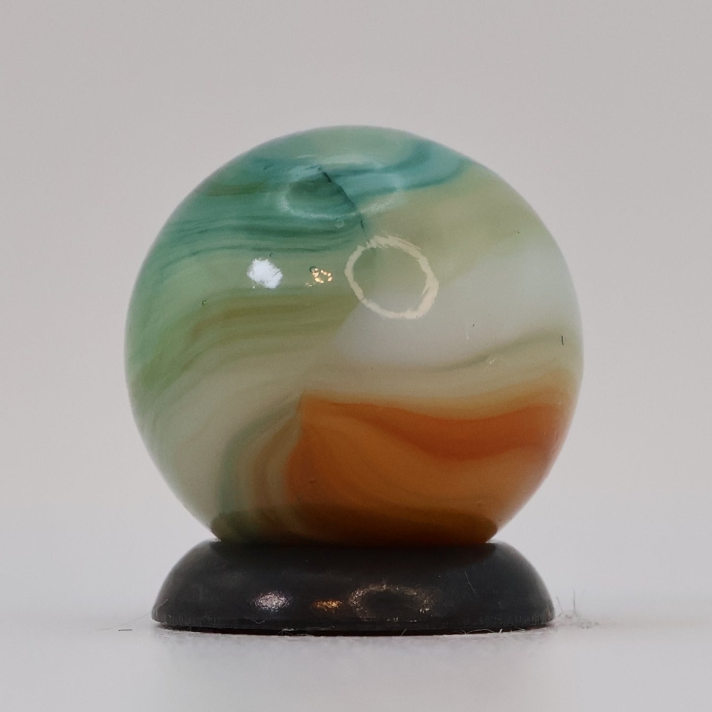 5/8" Vitro Agate Aquamarine Marble M- beautiful blended pattern