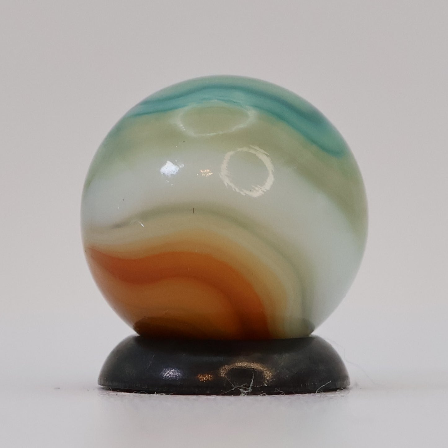 5/8" Vitro Agate Aquamarine Marble M- beautiful blended pattern