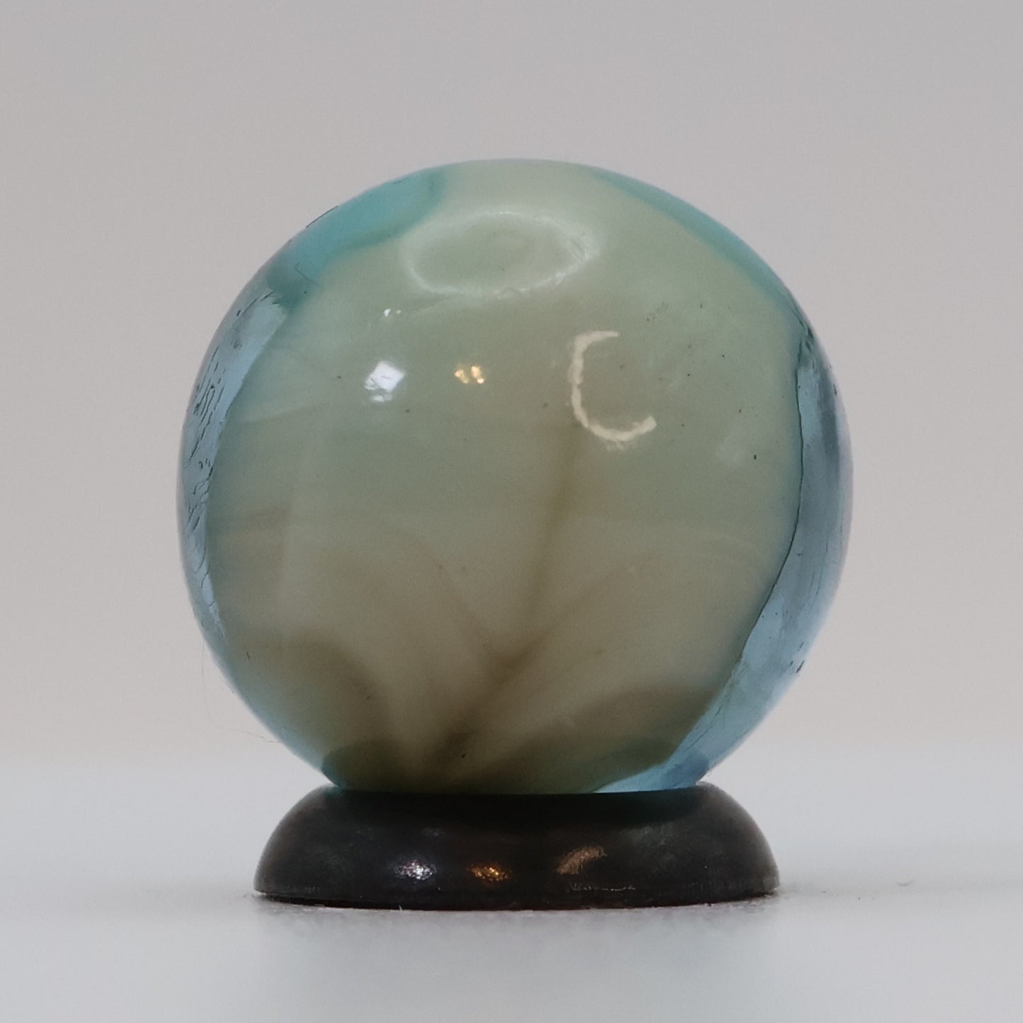 11/16" Vitro Agate Translucent Light Aquamarine Marble UV M-