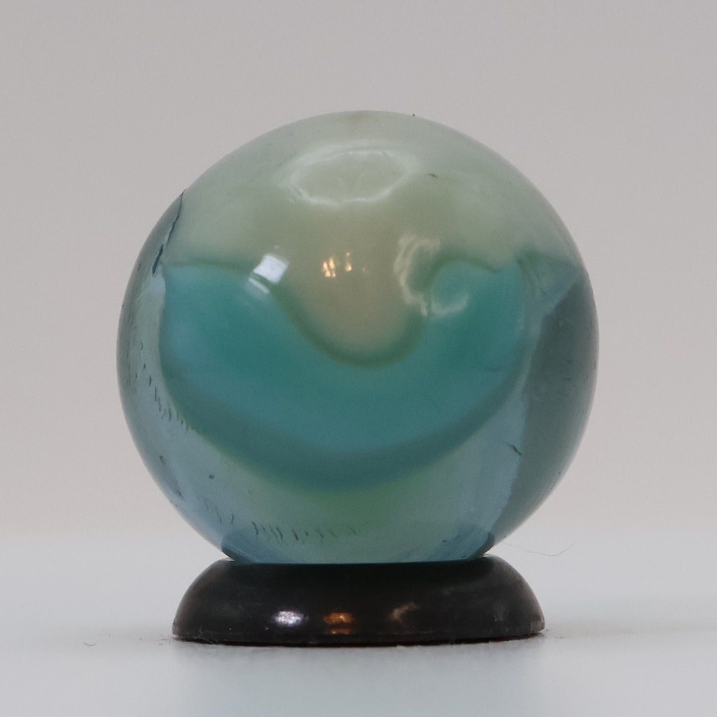 11/16" Vitro Agate Translucent Light Aquamarine Marble UV M-