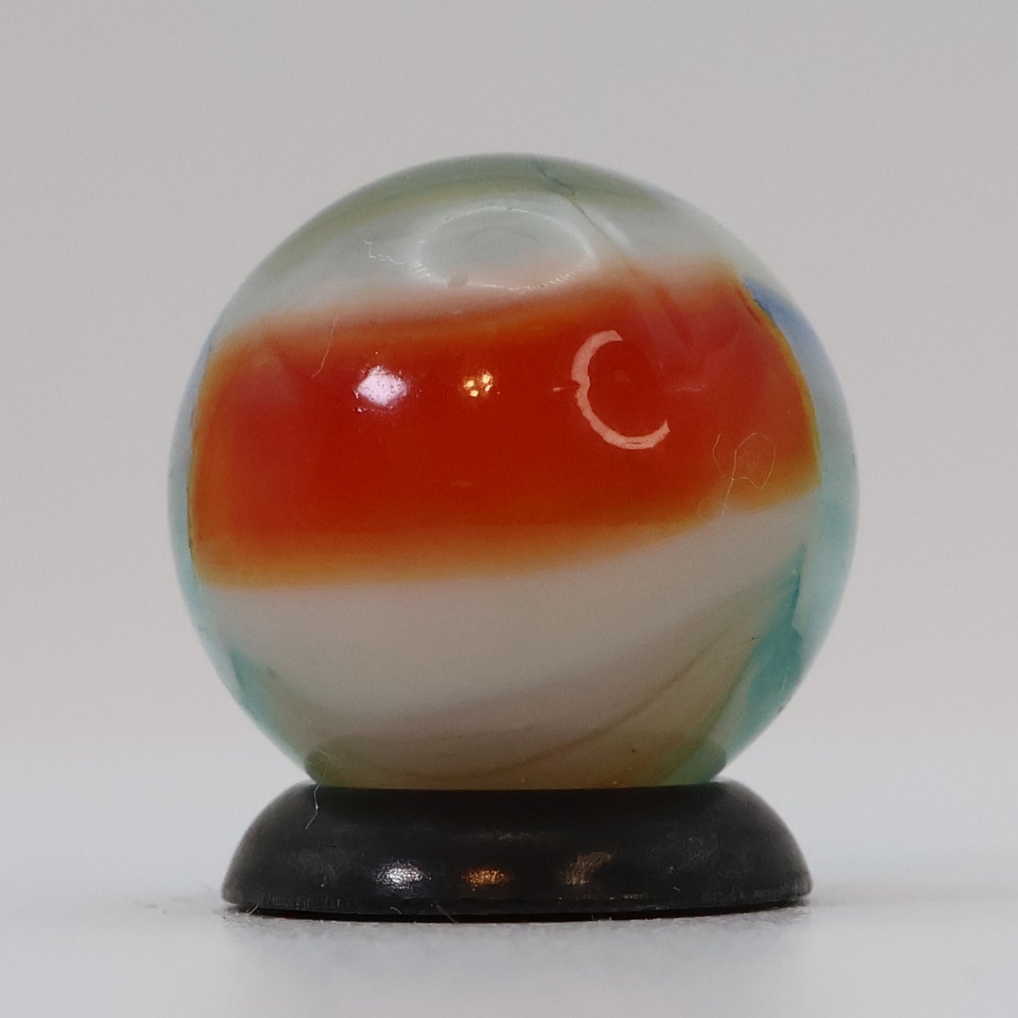 5/8" Vintage Vitro Agate Blended Aquamarine Marble UV M-