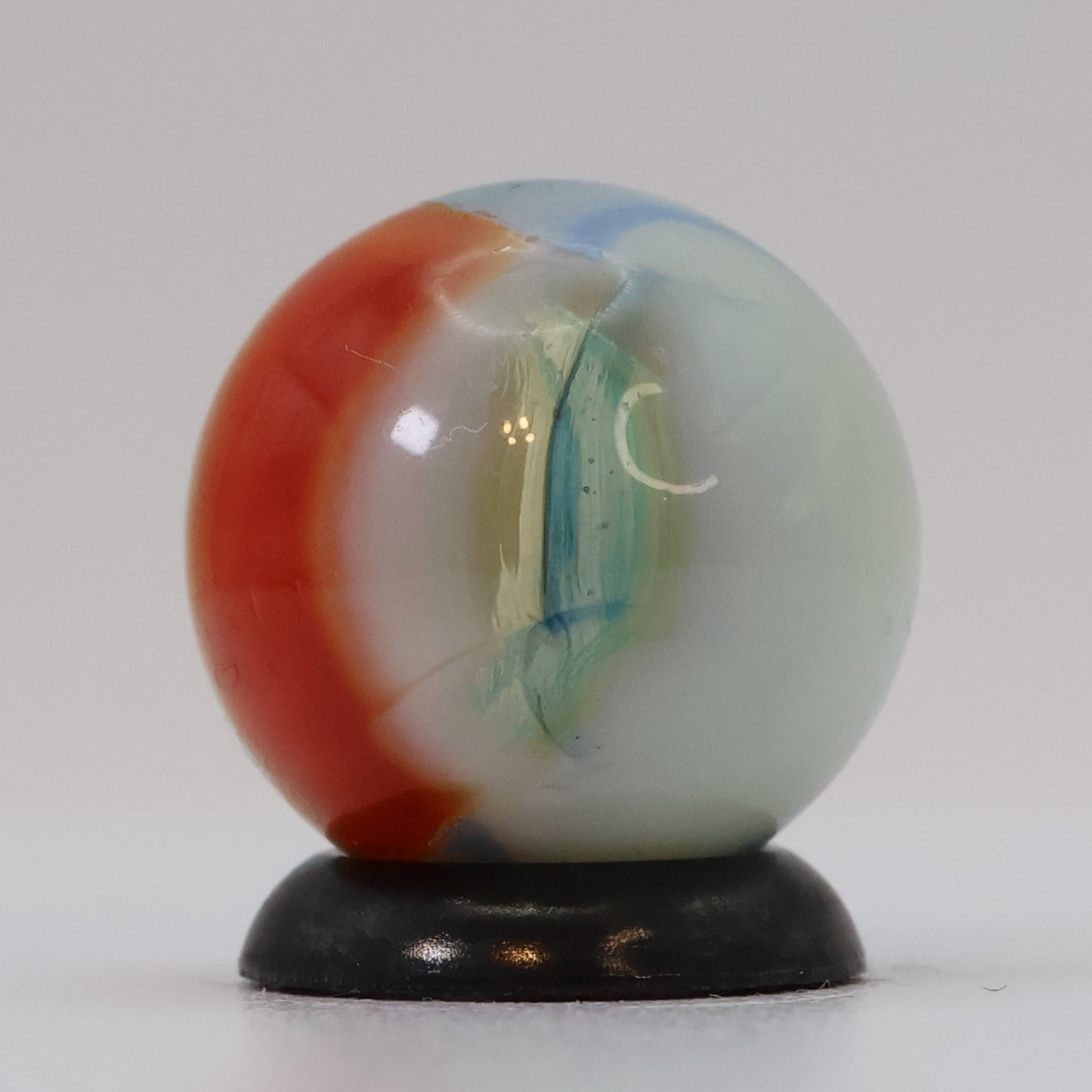 5/8" Vintage Vitro Agate Blended Aquamarine Marble UV M-