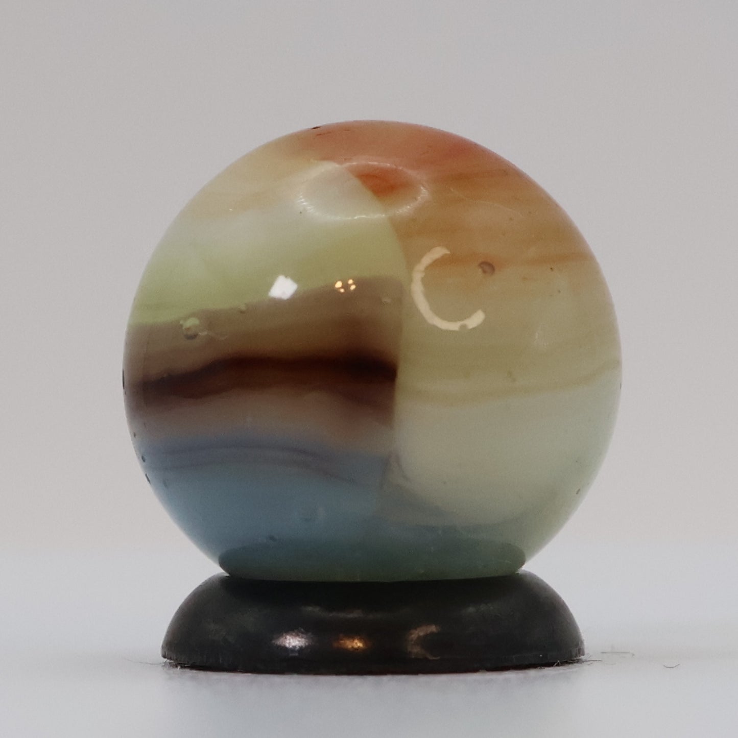 5/8" VTG 5-color Vitro Agate Marble Muted Colors UV URANIUM M-
