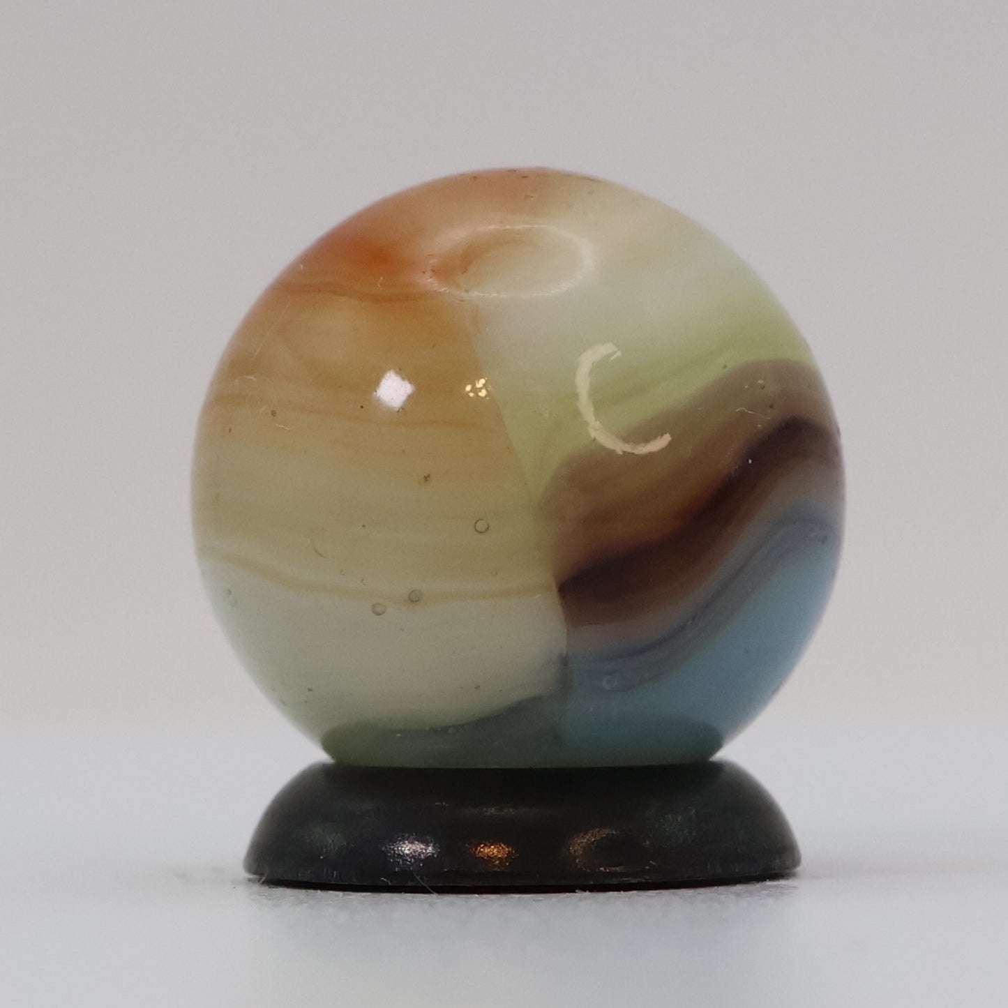 5/8" VTG 5-color Vitro Agate Marble Muted Colors UV URANIUM M-