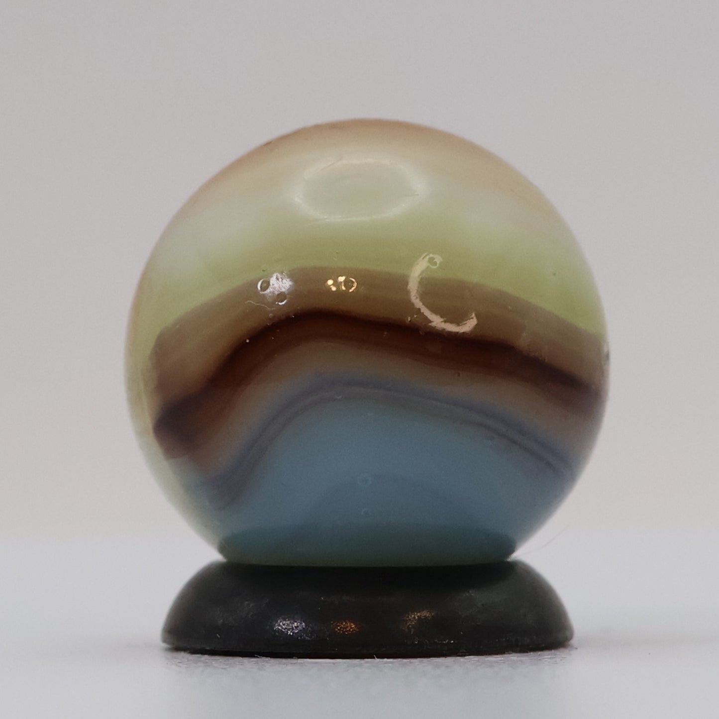 5/8" VTG 5-color Vitro Agate Marble Muted Colors UV URANIUM M-
