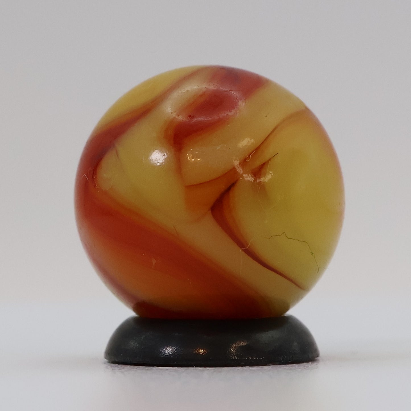 11/16" Yellow & Orange Swirl Marble - Nectarine UV NM+