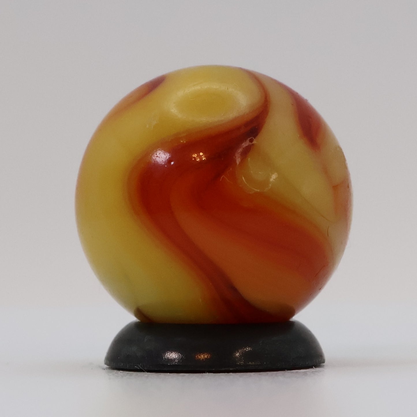 11/16" Yellow & Orange Swirl Marble - Nectarine UV NM+