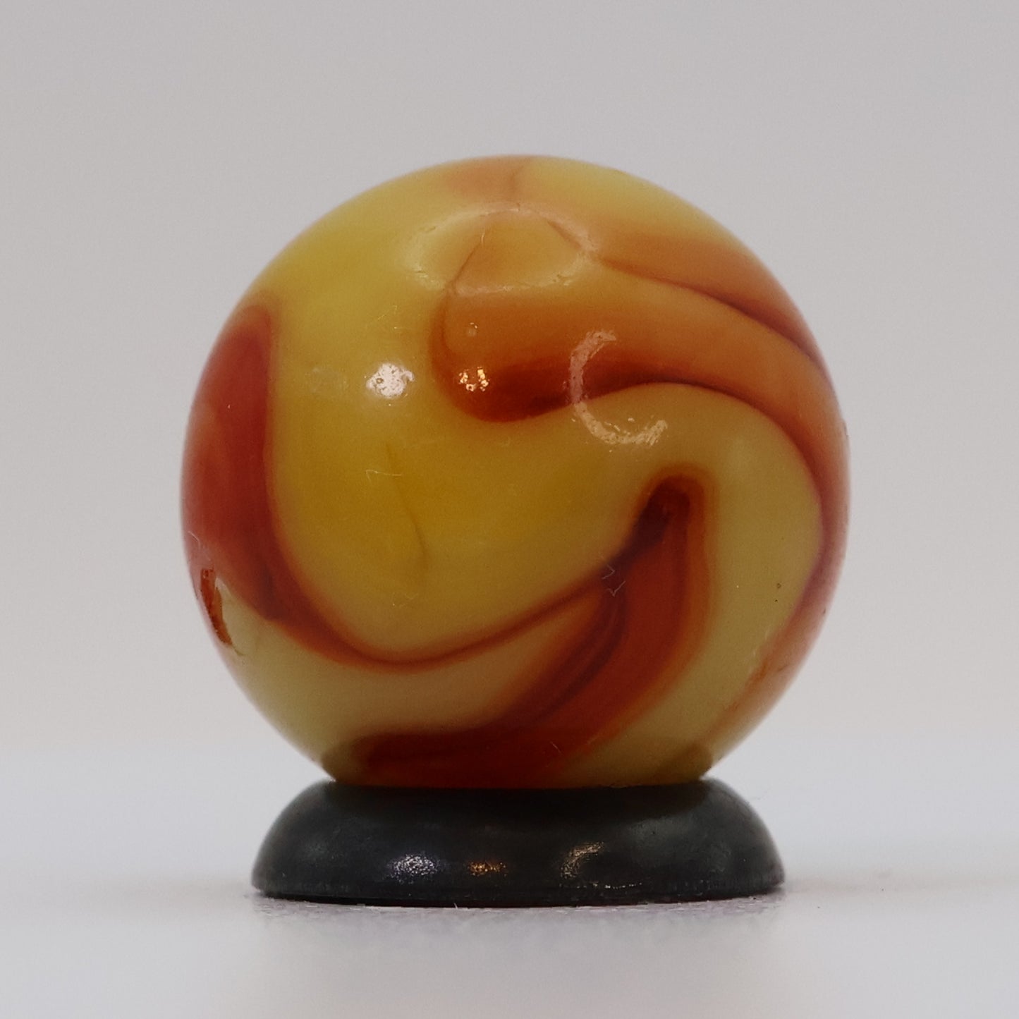 11/16" Yellow & Orange Swirl Marble - Nectarine UV NM+
