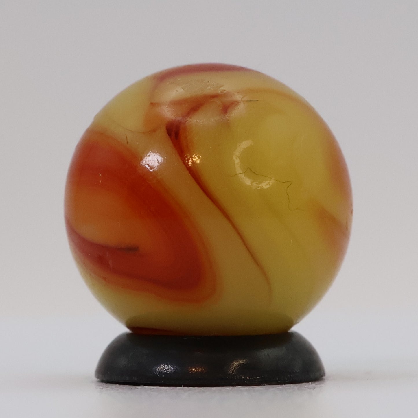 11/16" Yellow & Orange Swirl Marble - Nectarine UV NM+