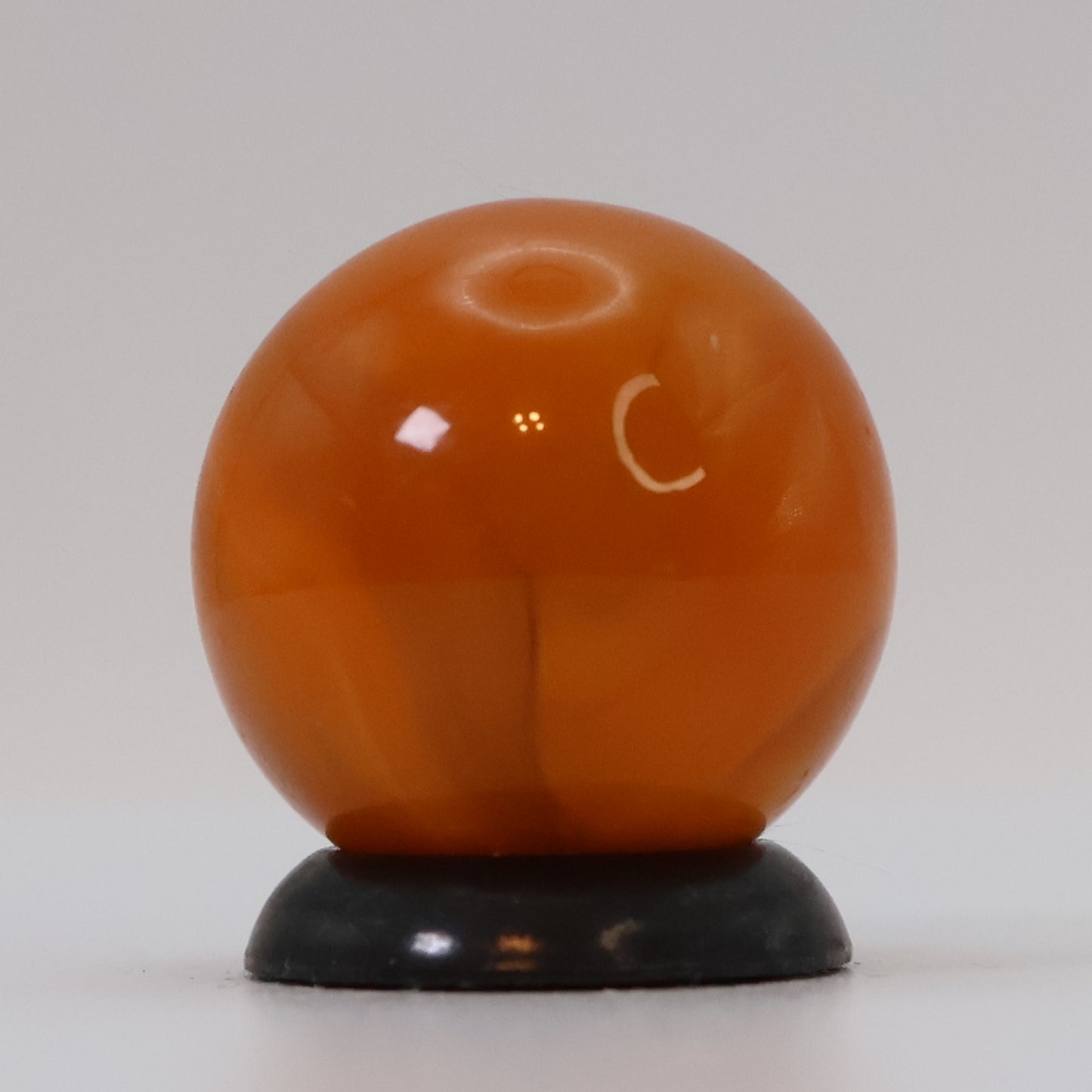 5/8" Swirl Marble Translucent Orange on Orange UV M-