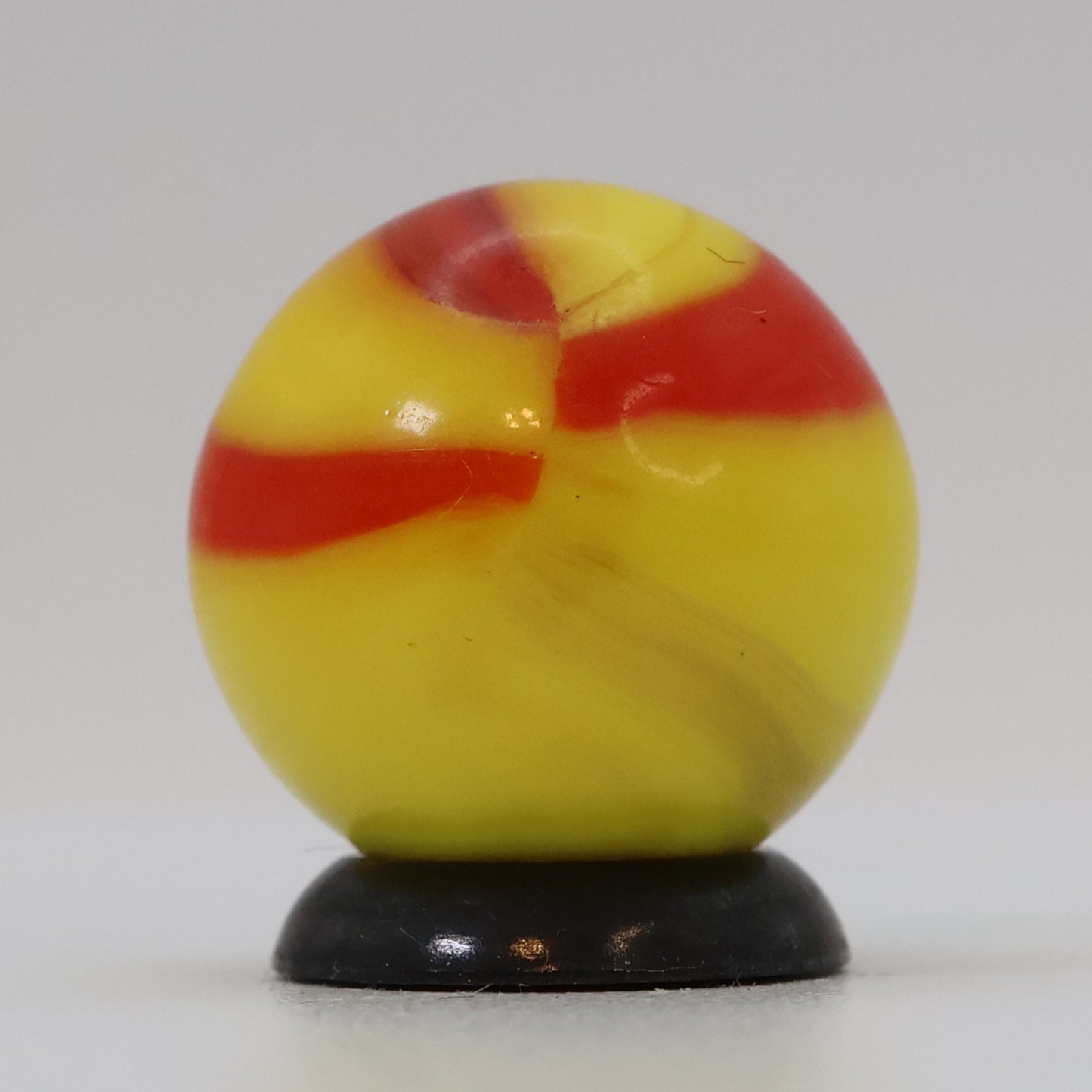 5/8" Akro Agate Patch Marble Yellow & Red UV M- Ketchup & Mustard?