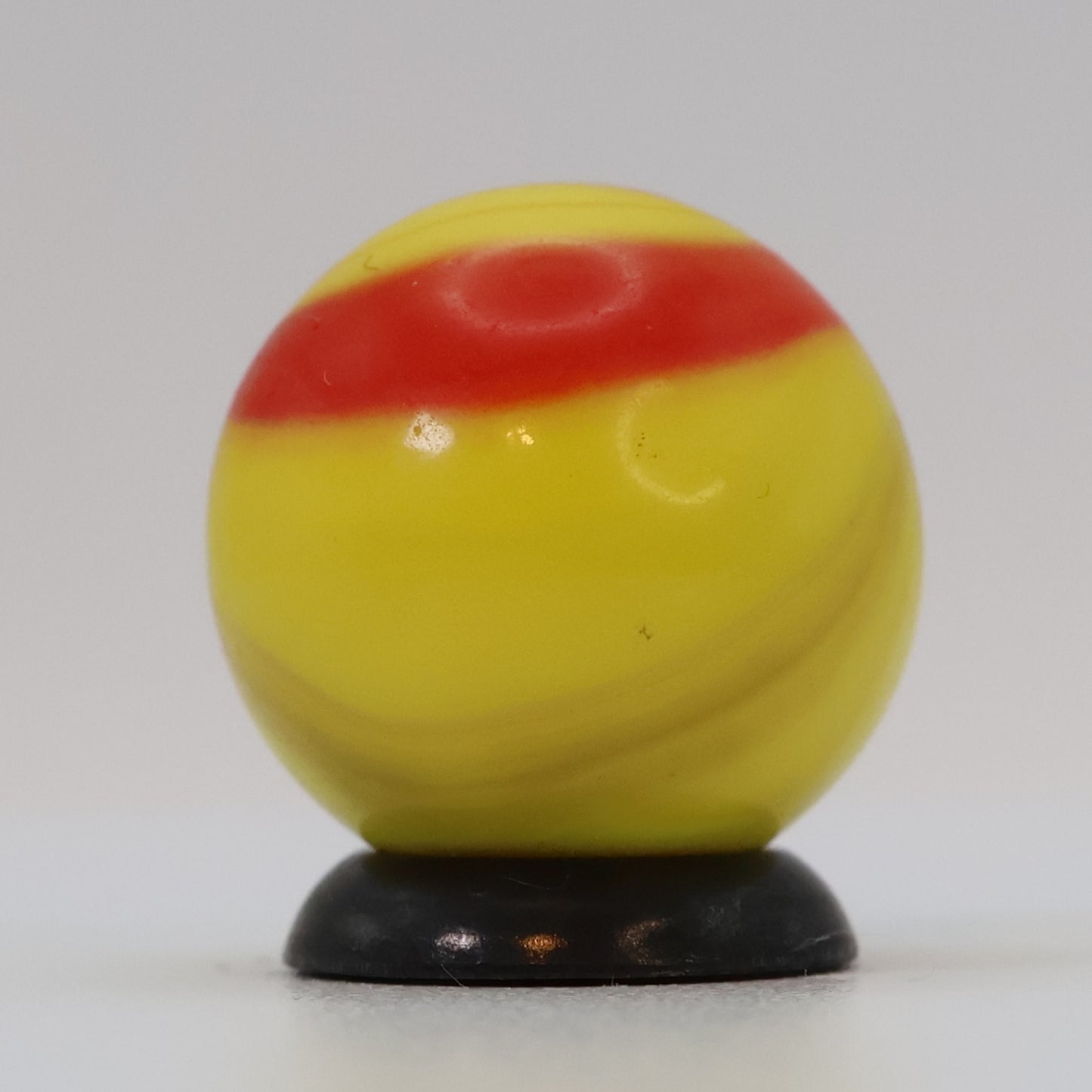5/8" Akro Agate Patch Marble Yellow & Red UV M- Ketchup & Mustard?