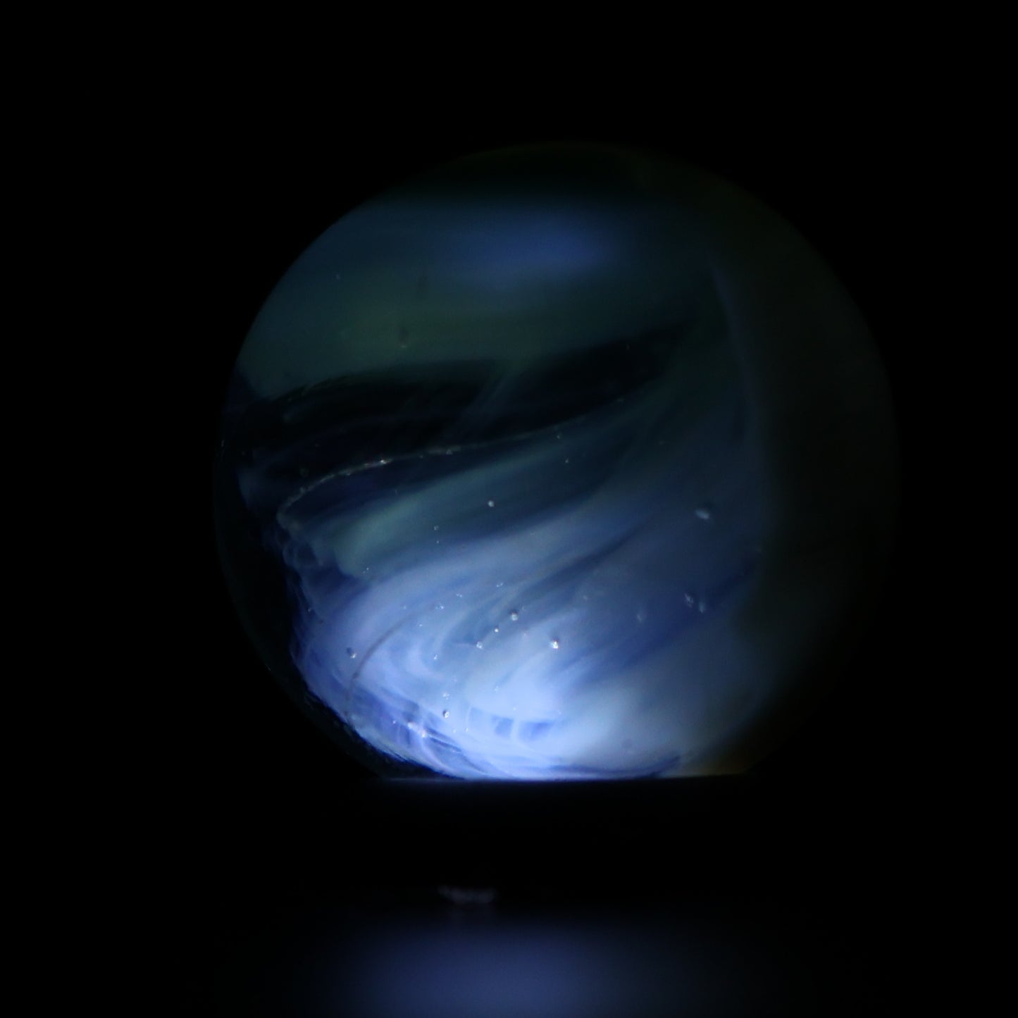 11/16" Vitro Agate Translucent Light Aquamarine Marble UV M-