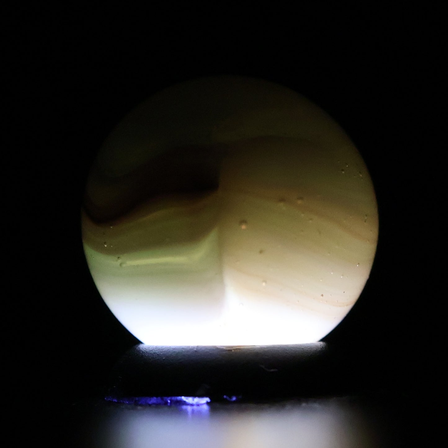 5/8" VTG 5-color Vitro Agate Marble Muted Colors UV URANIUM M-