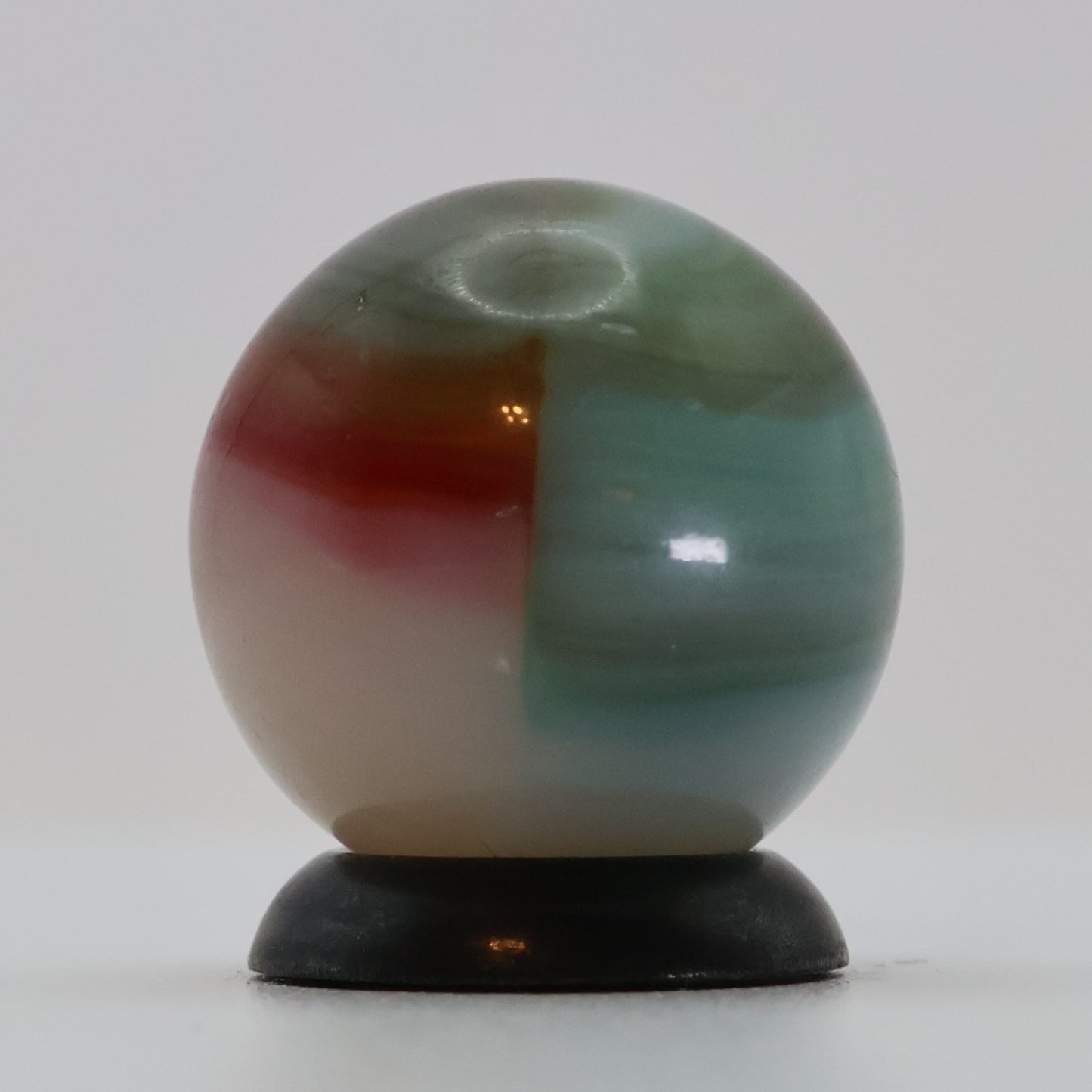 5/8" Vtg Vitro Agate Aquamarine Marble M-