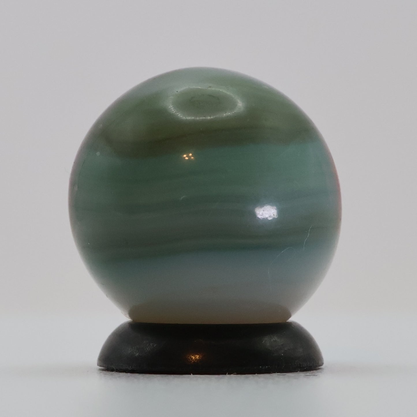 5/8" Vtg Vitro Agate Aquamarine Marble M-