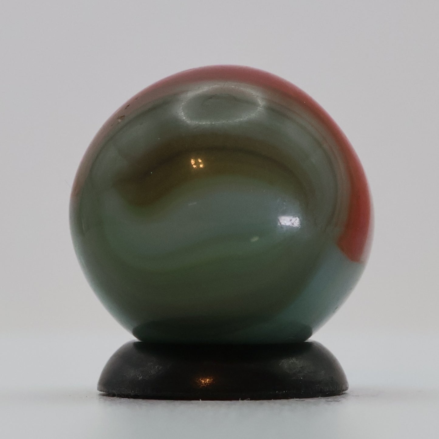 5/8" Vtg Vitro Agate Aquamarine Marble M-
