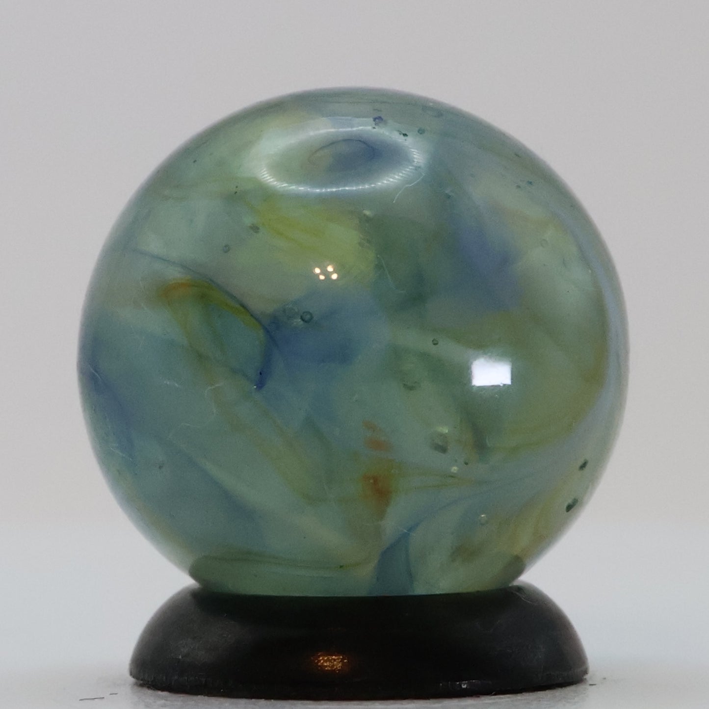 5/8" Beautiful Wire Pull Marble Blue & Green NM