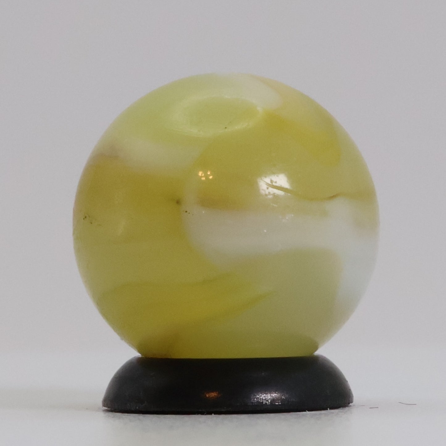 5/8" Uranium Patch Marble Lemon & White NM-