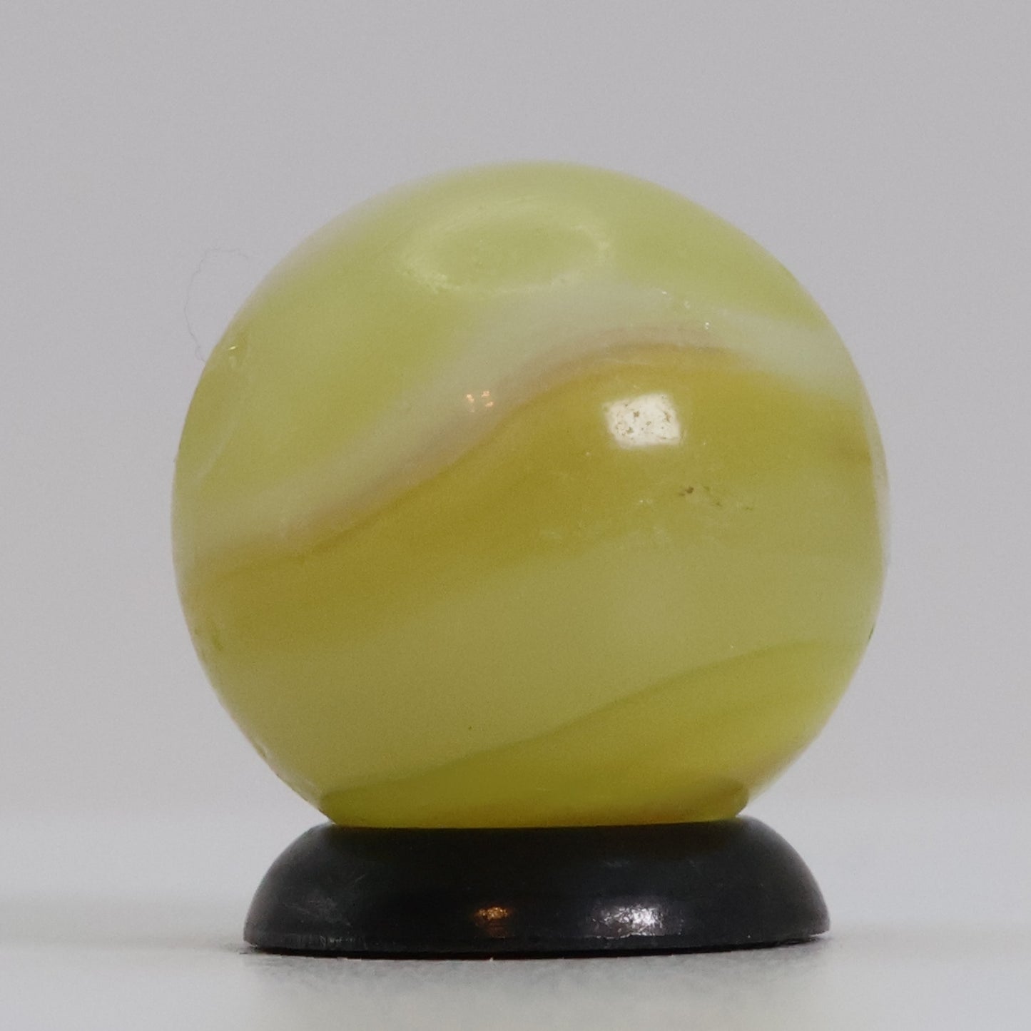 5/8" Uranium Patch Marble Lemon & White NM-