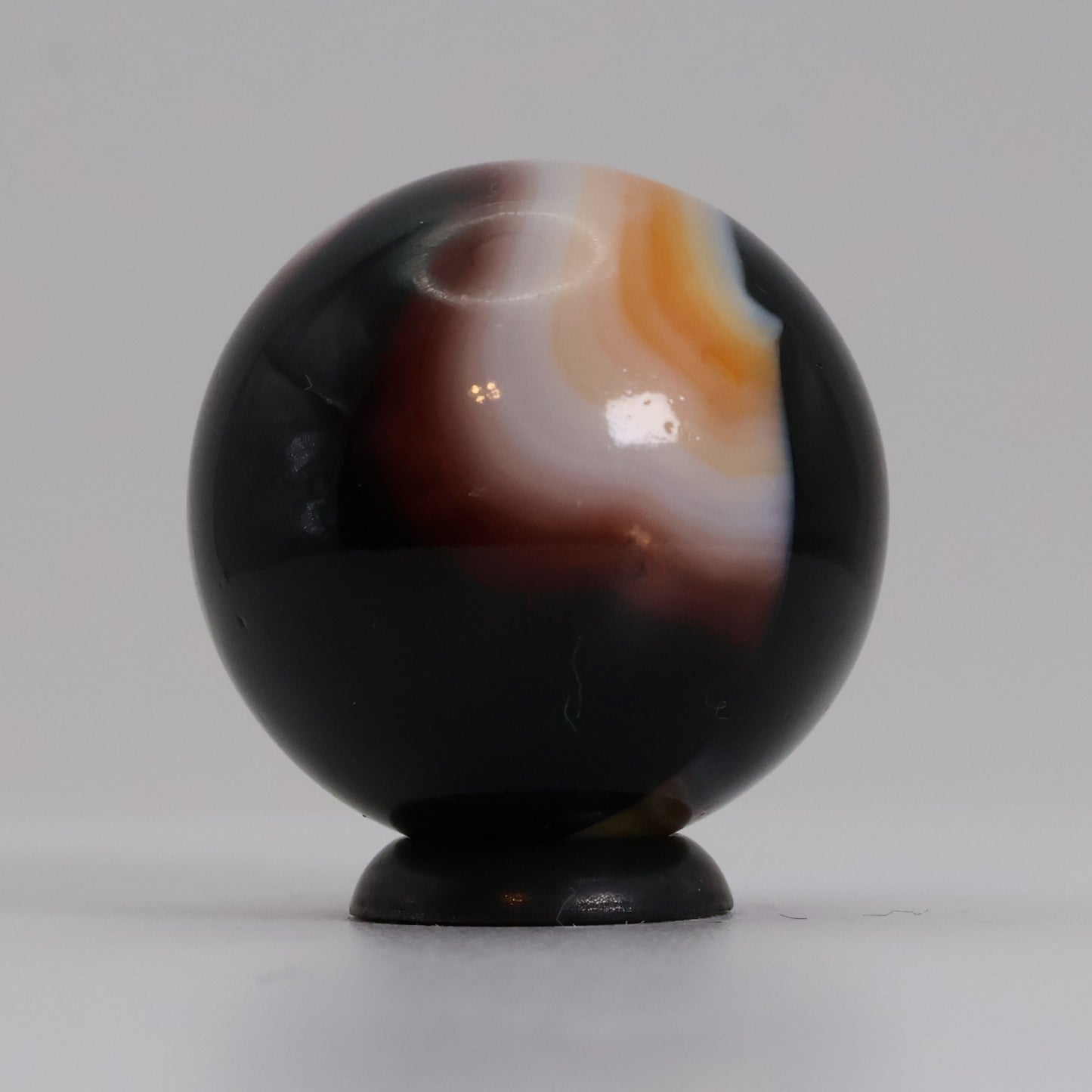 7/8" Peltier Glass Co. NOVA ONE DAY RUN Marble gorgeous color slight UV M-