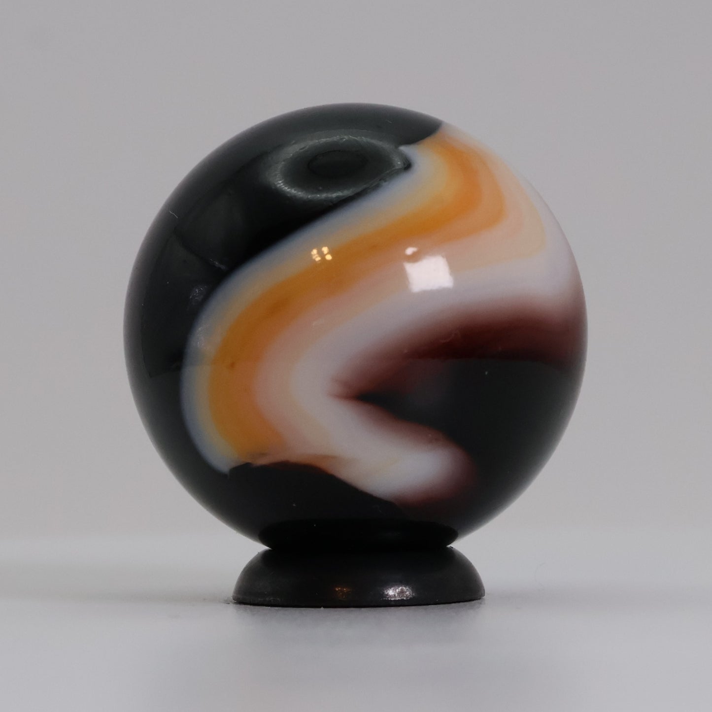 7/8" Peltier Glass Co. NOVA ONE DAY RUN Marble gorgeous color slight UV M-