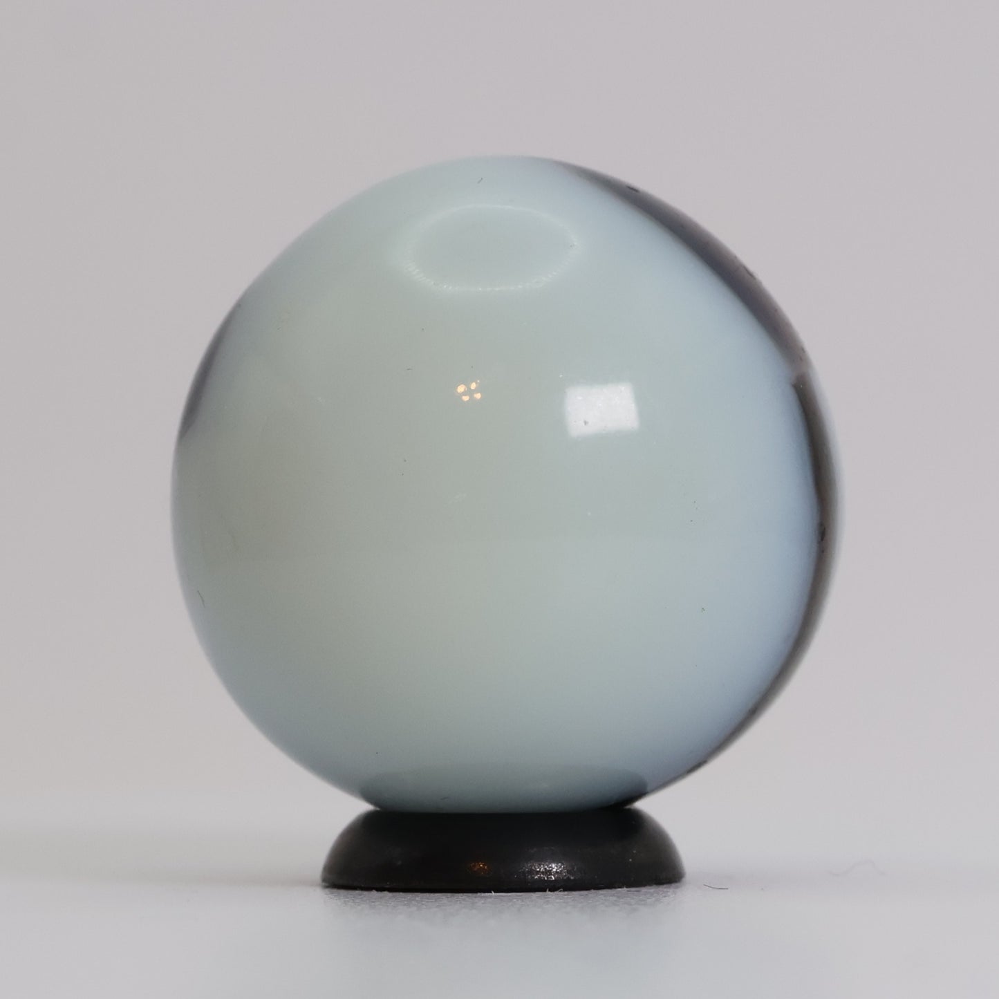 7/8" Gorgeous Marble King Shooter Marble Purple & Green but looks black URANIUM NM