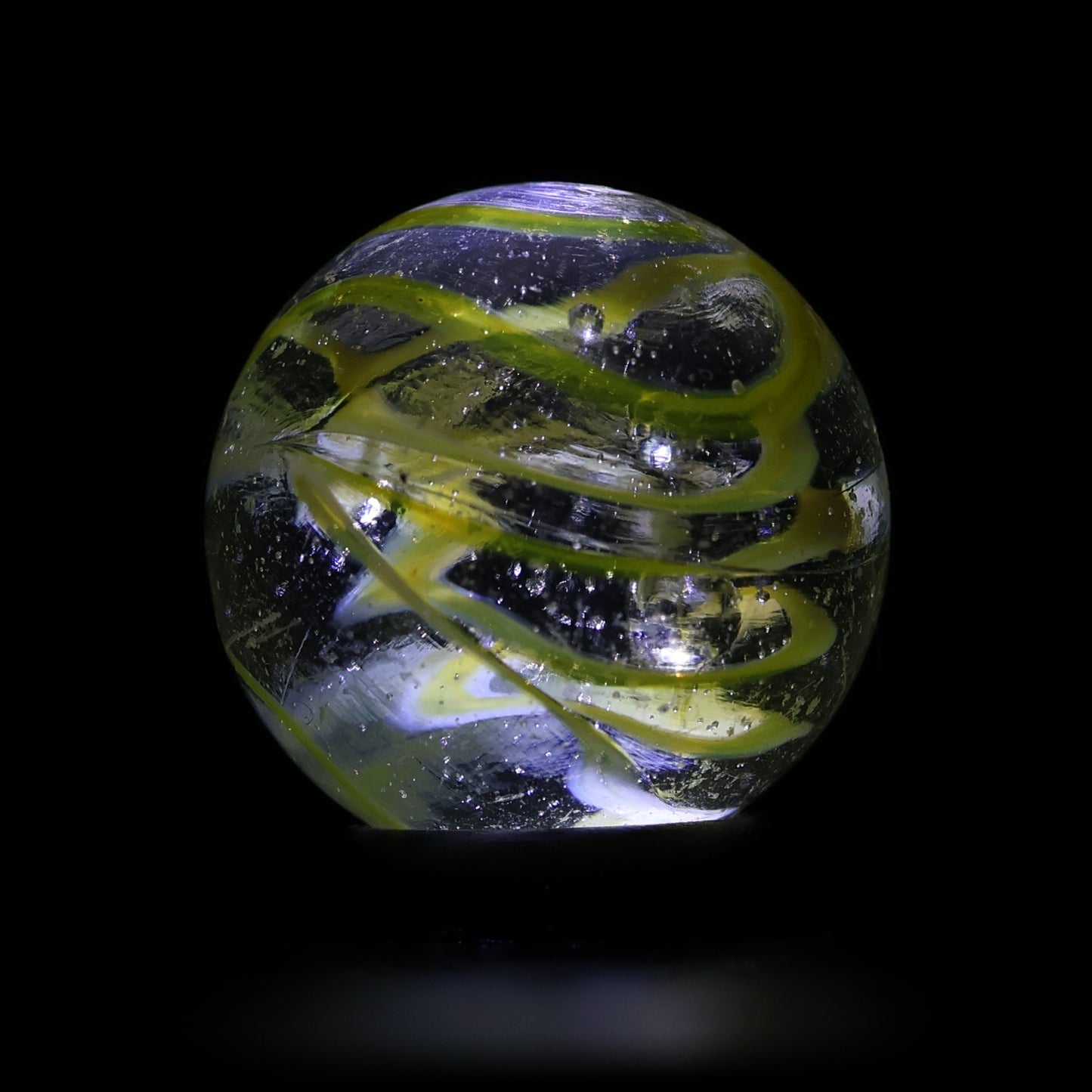 5/8" Veiligglas Yellow Marble NM+ Wire Pull backlit