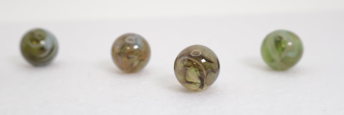 5pk 5/8" Translucent Swirl Marbles NM-M