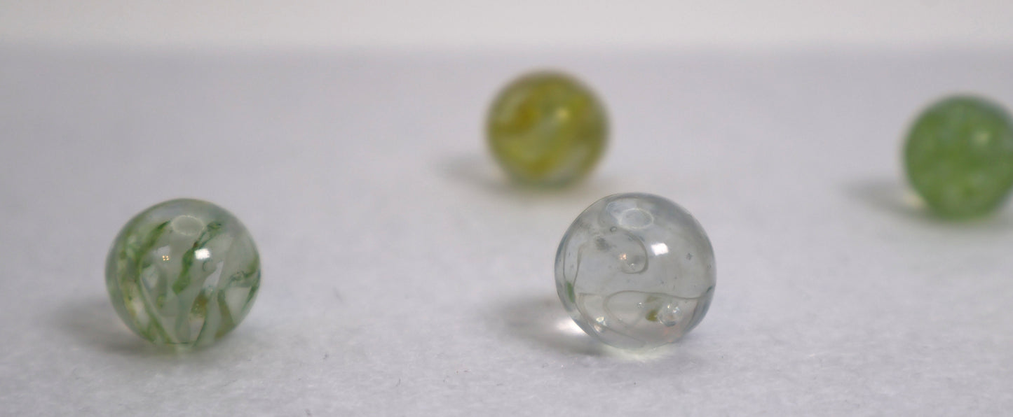5pk 5/8" Veiligglas/Wire Pulls yellow green clear NM- to M