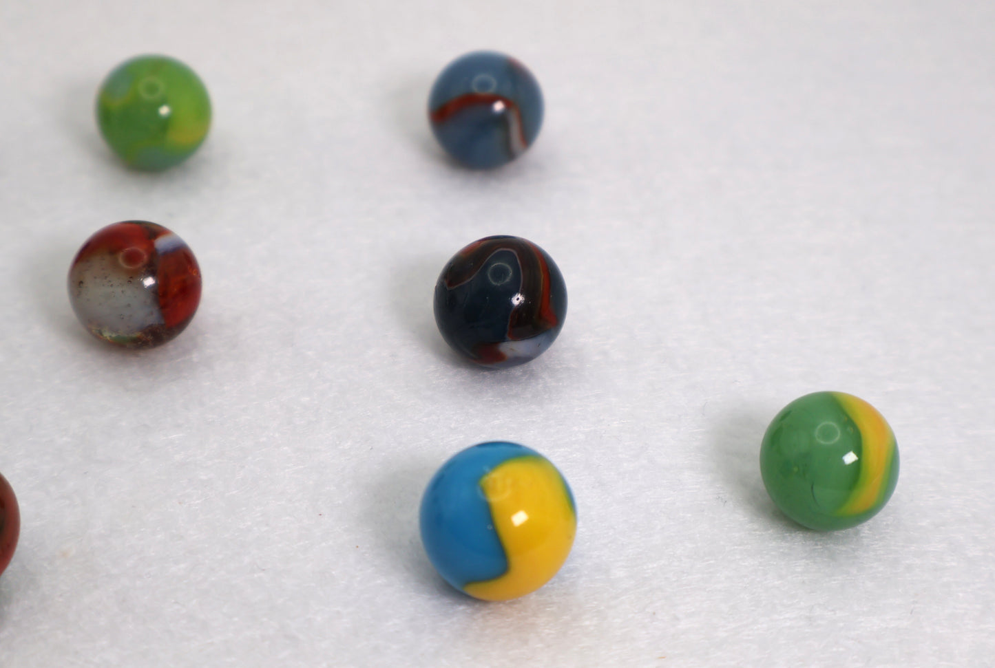 9pk 5/8" Variety Mix Peltier Patches & Rainbo Marbles NM-M