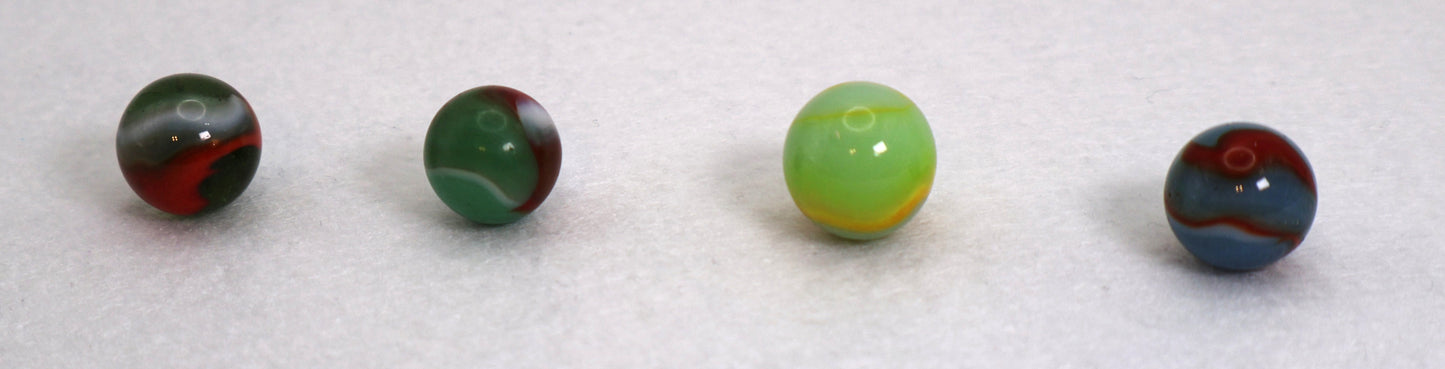 4pk 5/8" Peltier Rainbo Marbles NM