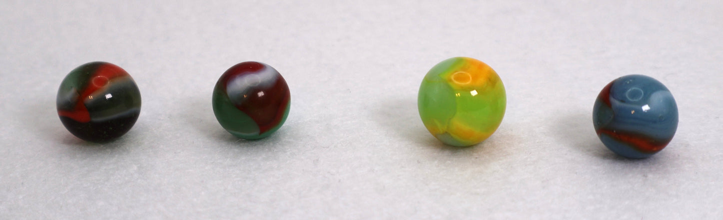 4pk 5/8" Peltier Rainbo Marbles NM