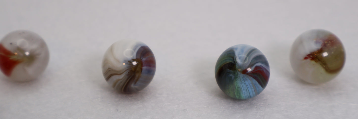 5pk 5/8-11/16" Marbles - Mix of Masters & Pinchers MINT