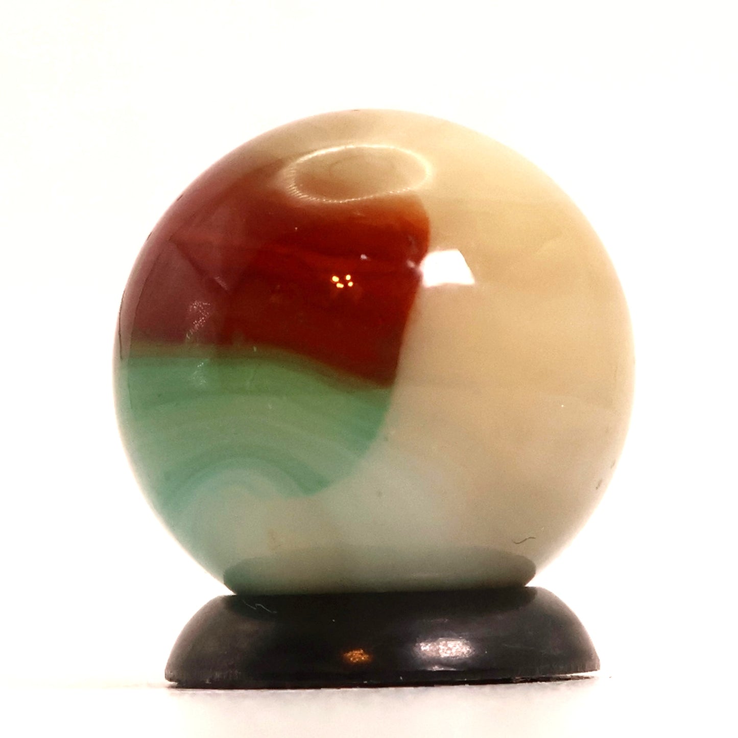 5/8" Blended Vitro Agate Aquamarine Marble NM+