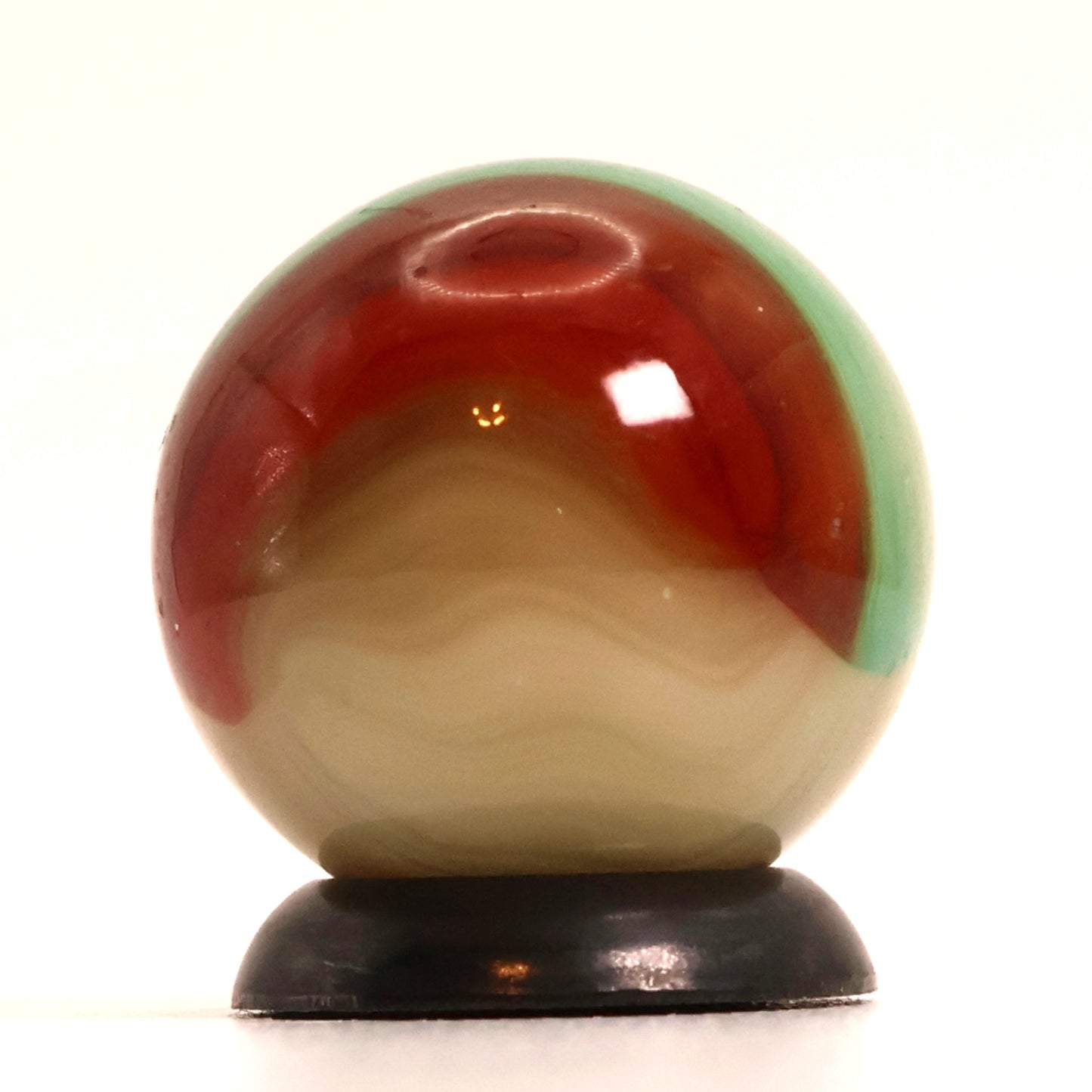 5/8" Blended Vitro Agate Aquamarine Marble NM+