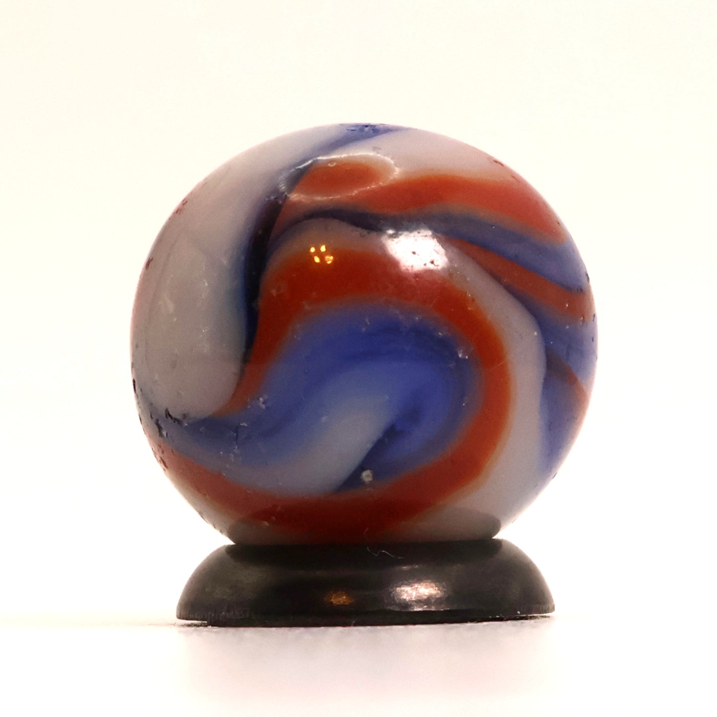 5/8" Swirl Marble Red White & Blue Champion? NM-