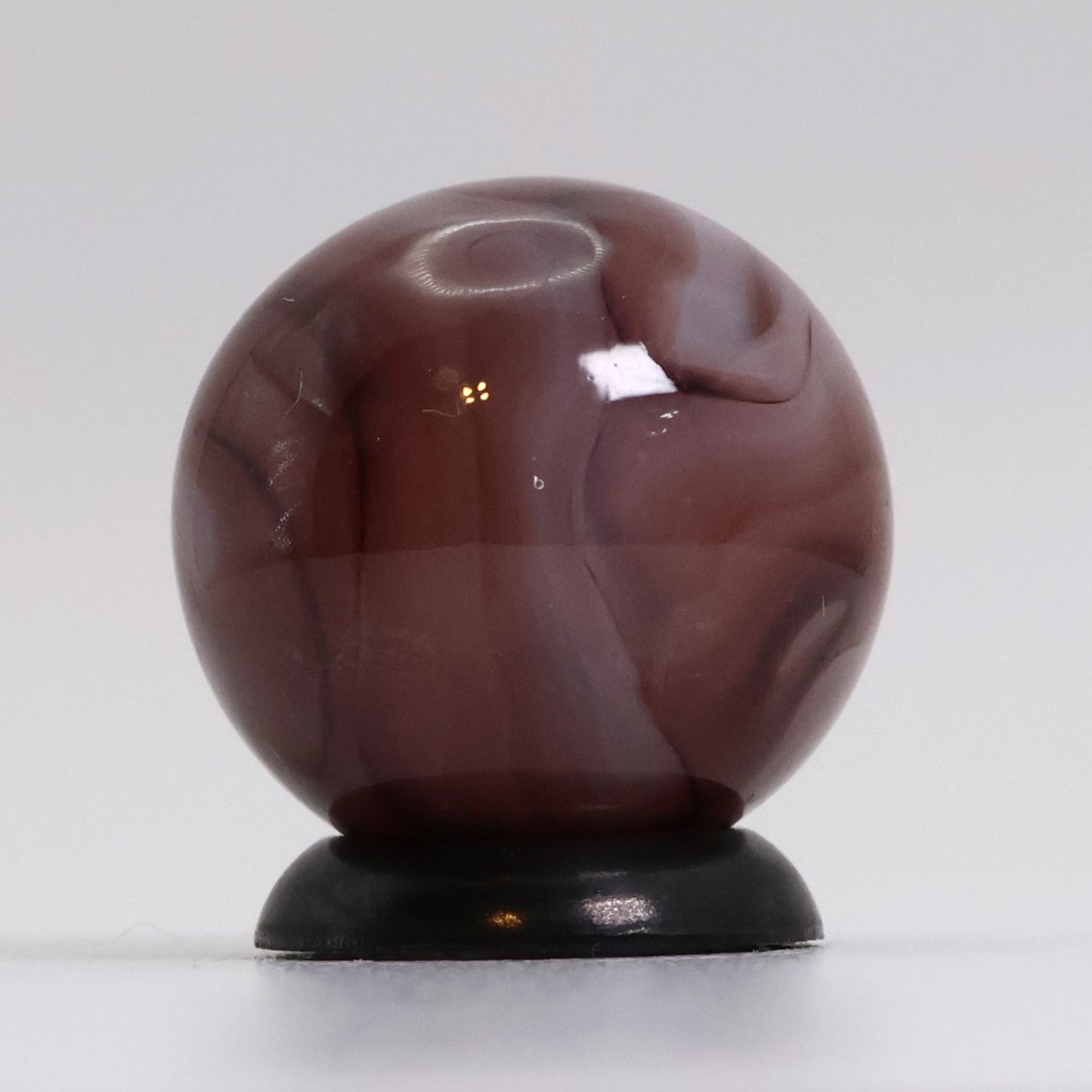 5/8" Swirl Marble Purple Translucent NM+