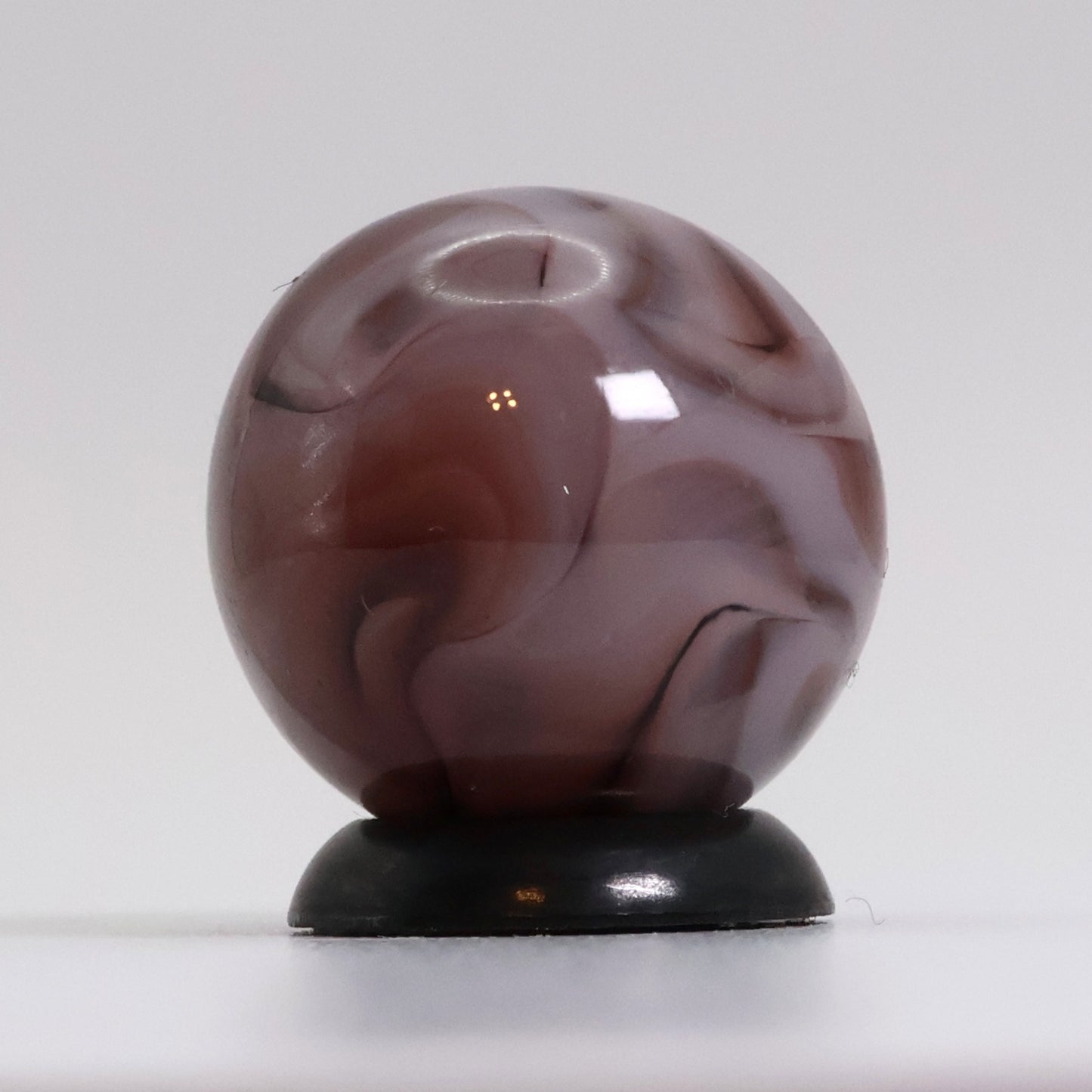 5/8" Swirl Marble Purple Translucent NM+