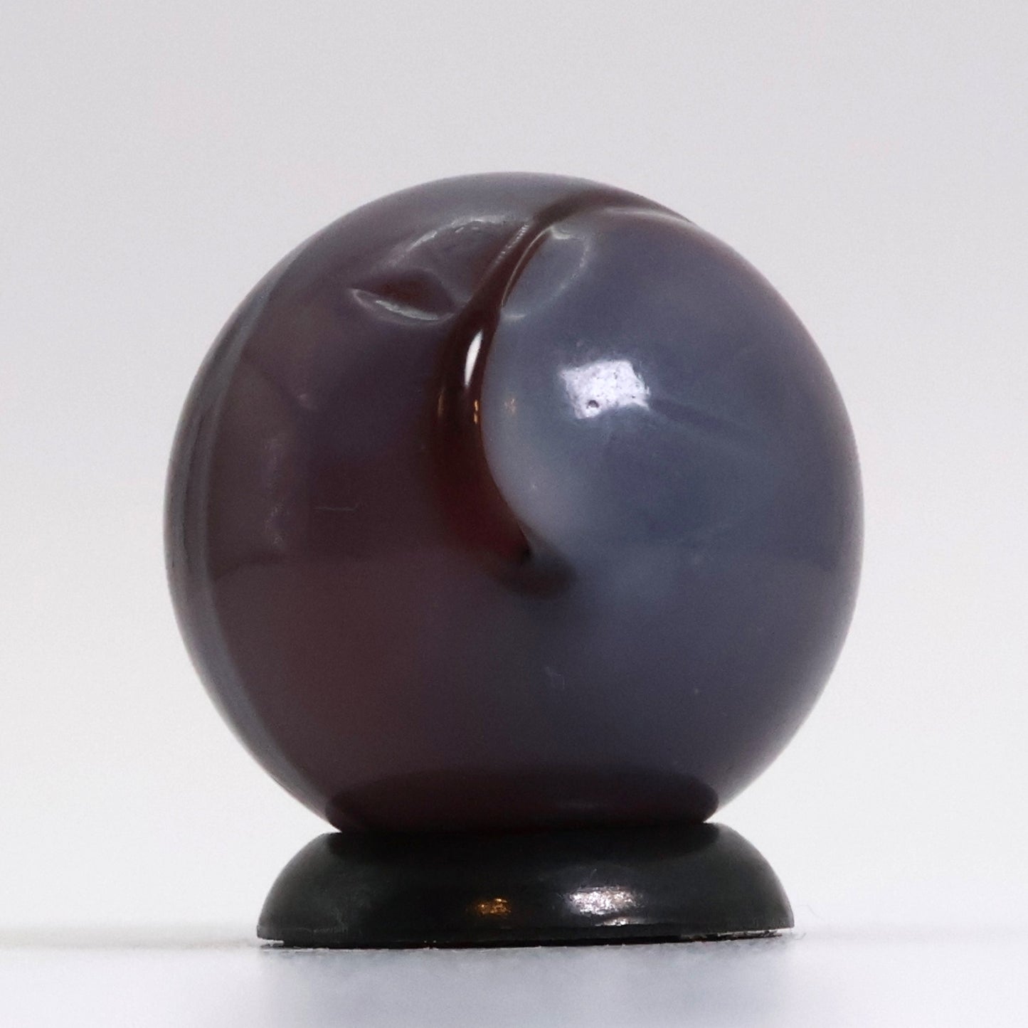 11/16" MF Christensen Purple Slag Marble 9 & Tail NM+