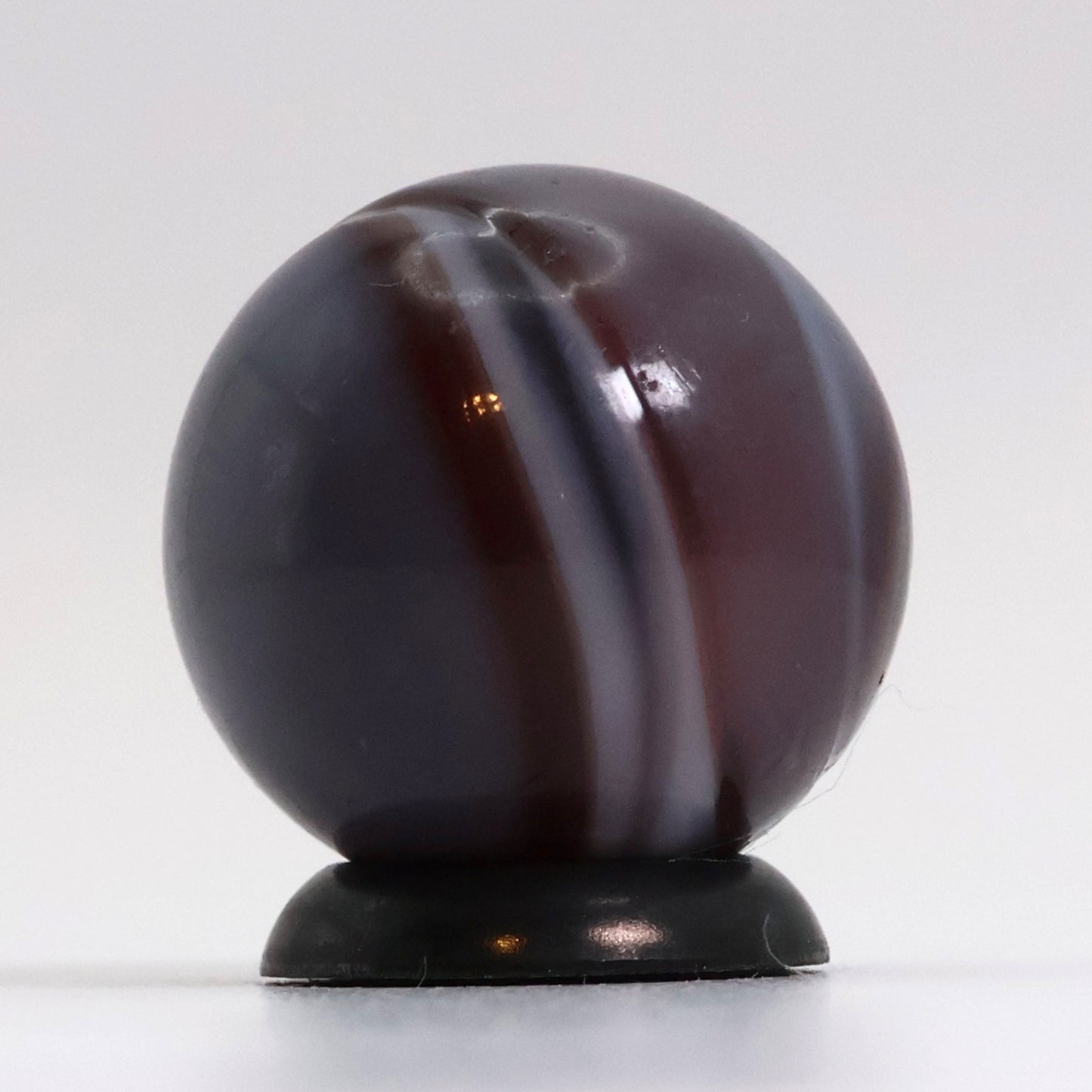 11/16" MF Christensen Purple Slag Marble 9 & Tail NM+