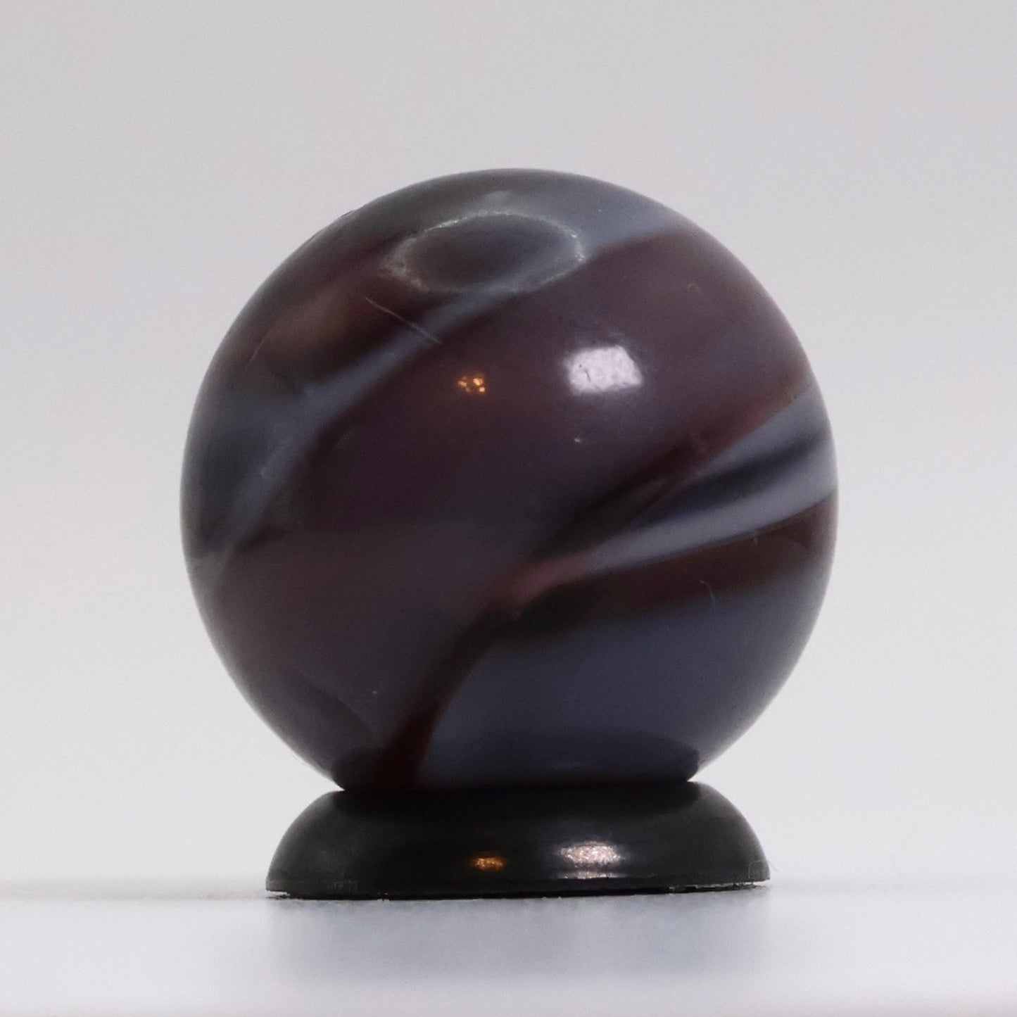 11/16" MF Christensen Purple Slag Marble 9 & Tail NM+