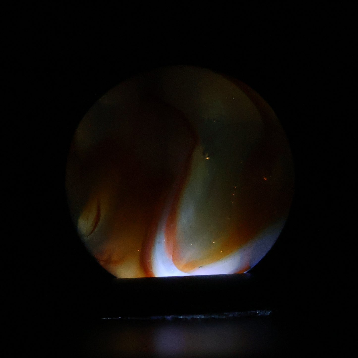 5/8" Alley Agate St Mary's Ghost Marble NM-