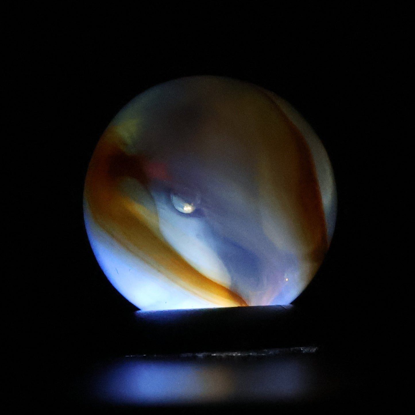 5/8" Alley Agate Ghost Marble NM+