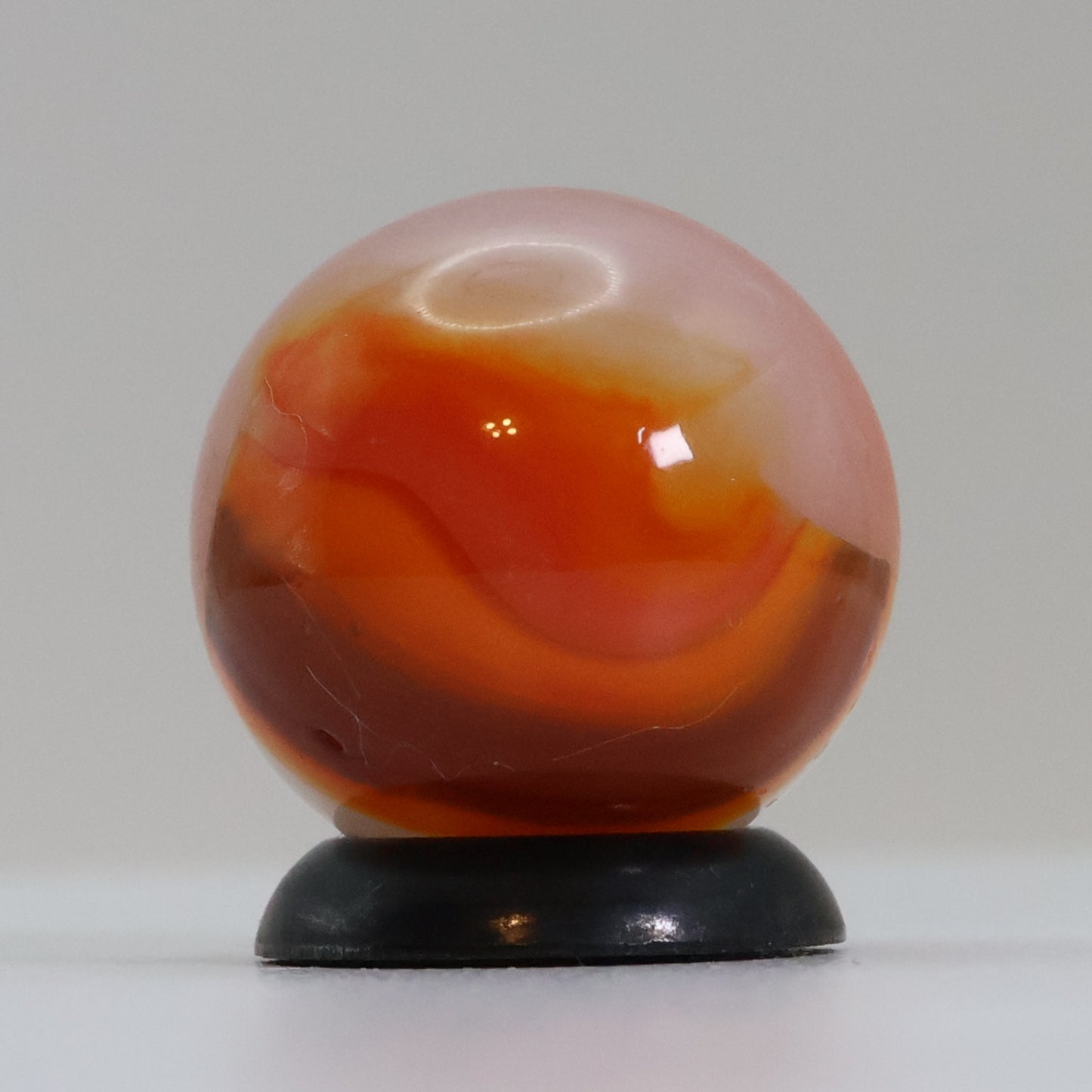 5/8" Vintage Peltier Rainbo Marble Woody? UV NM++