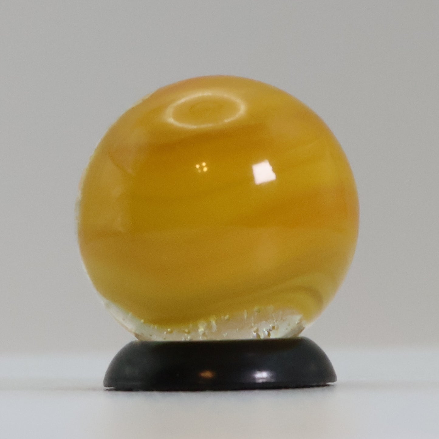 5/8" Akro Agate Patch Marble Egg Yolk UV MINT
